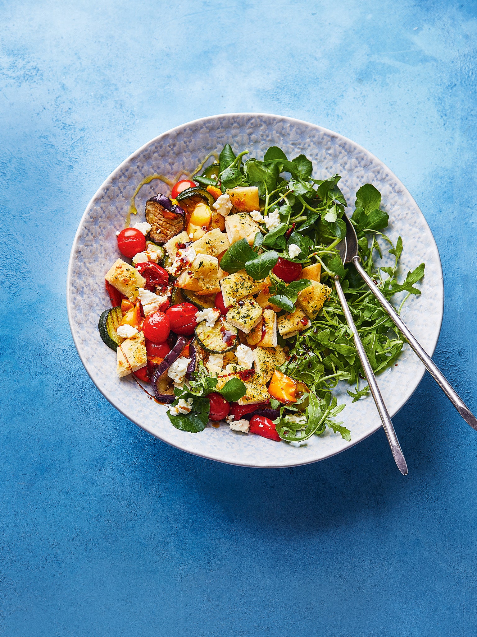 Reinvented frozen flatbread is just the thing for perking up a warm salad