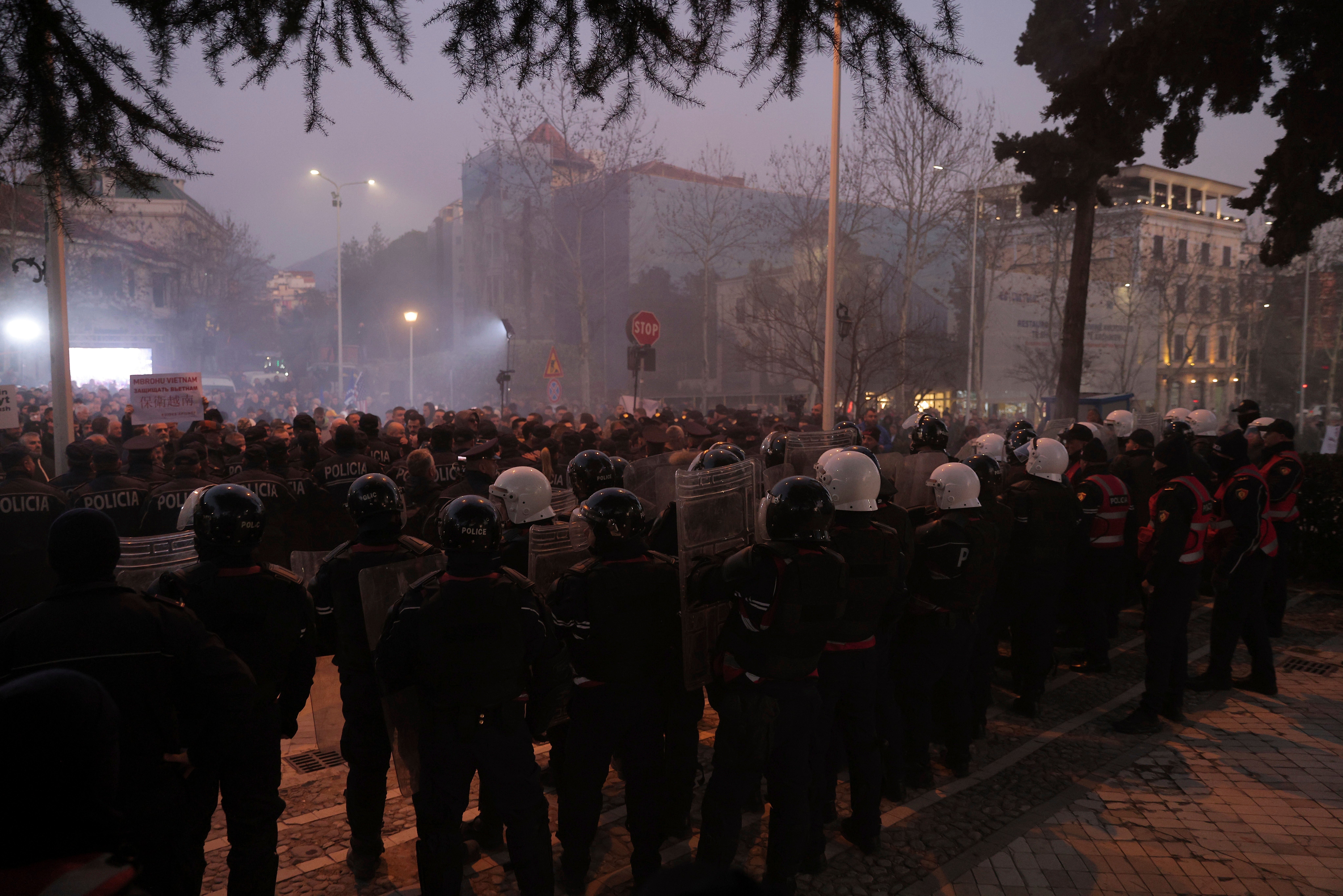 Albania Opposition Protest