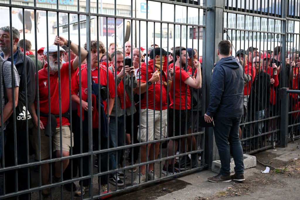 Liverpool fans were tear-gassed by French police