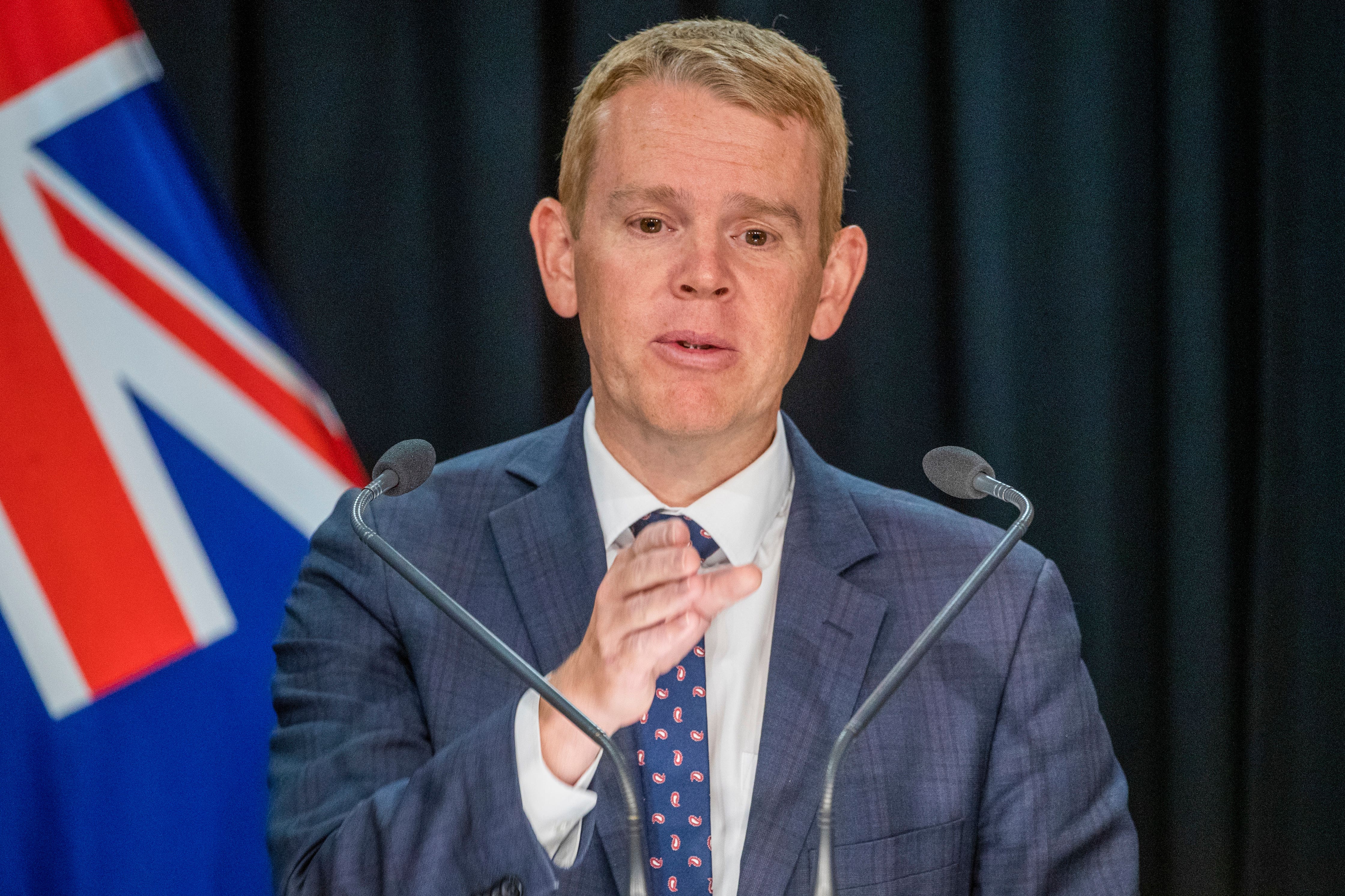 New Zealand Prime Minister Chris Hipkins (Mark Mitchell/NZ Herald via AP)