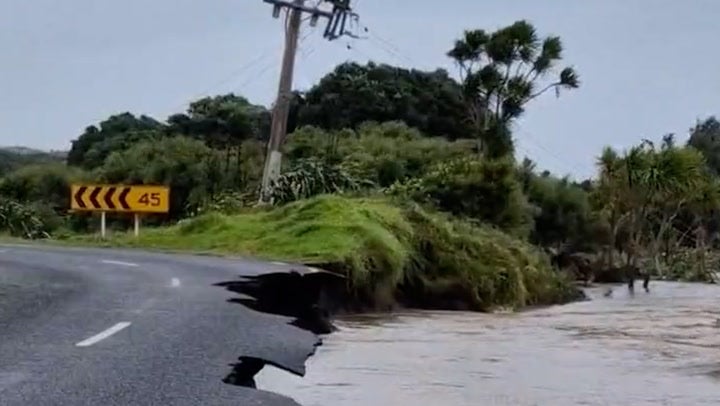 Cyclone Gabrielle leaves road collapsed as worst storm in generation hits New Zealand