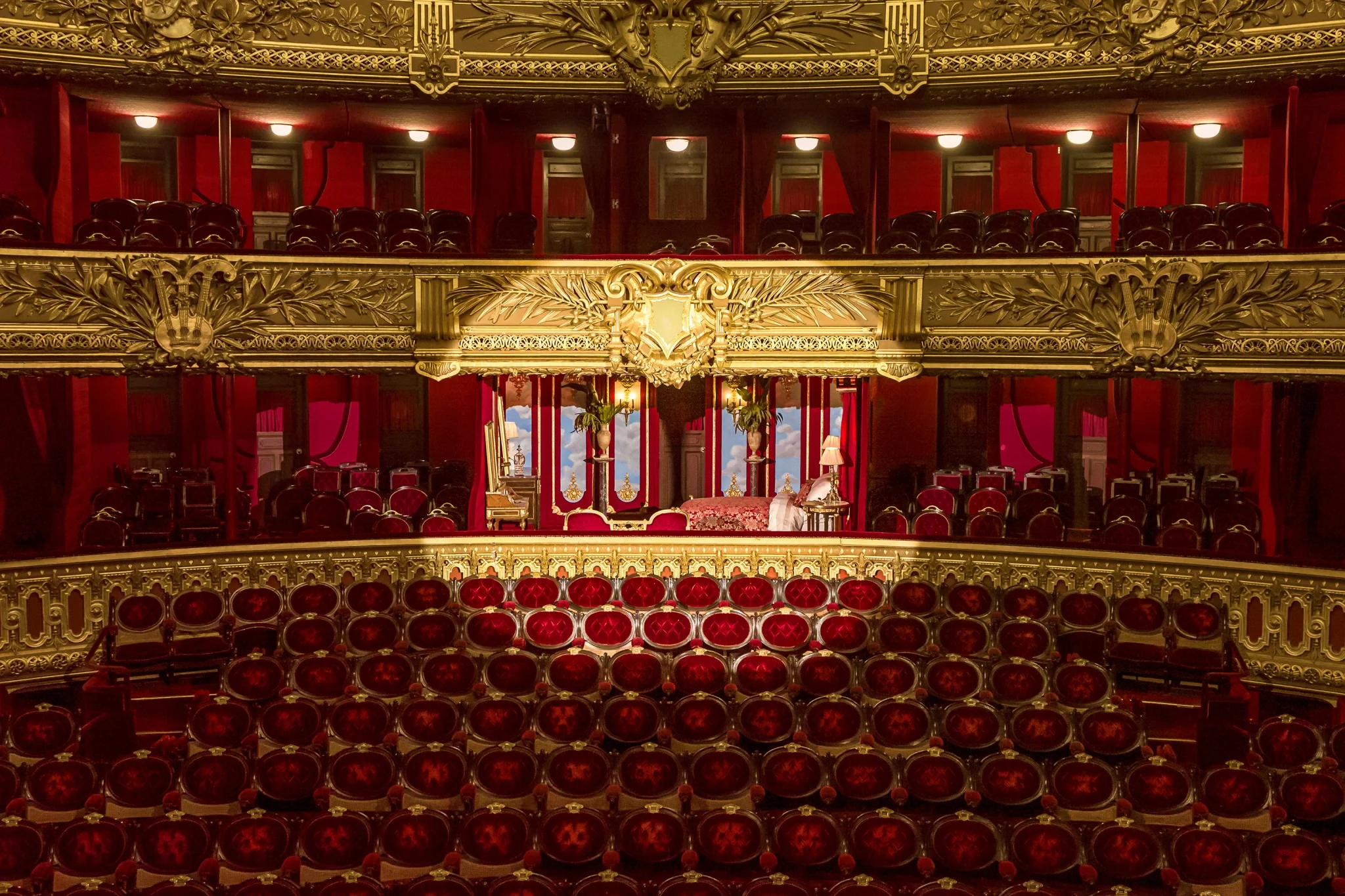 The Box of Honour, spotlit in the Palais Garnier opera house