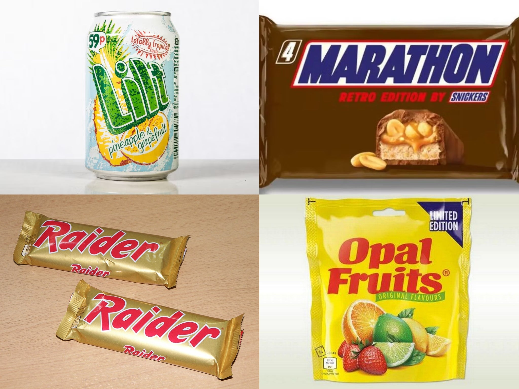 I’m sure we’ll be seeing Opal Fruits and Raiders backs on the shelves any day now