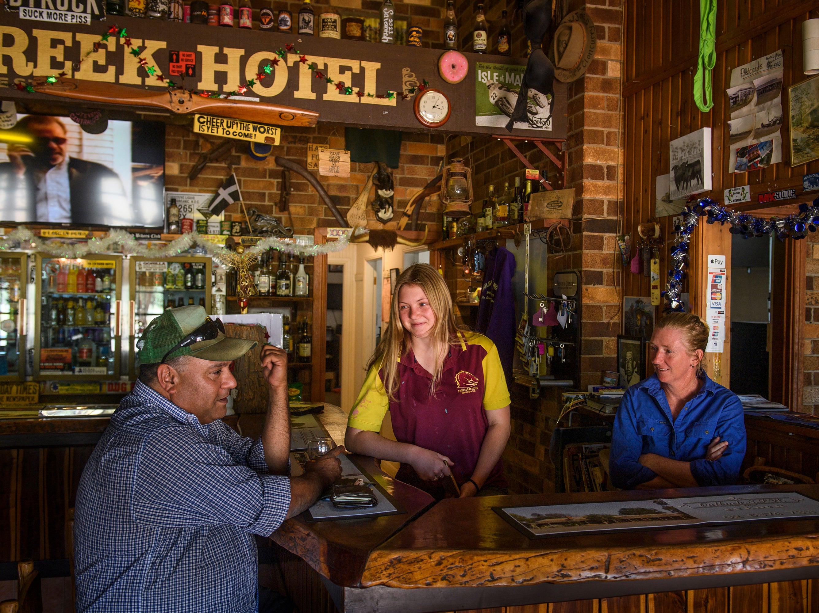 The Mulga Creek Hotel is the only public meeting place in the small town of Byrock