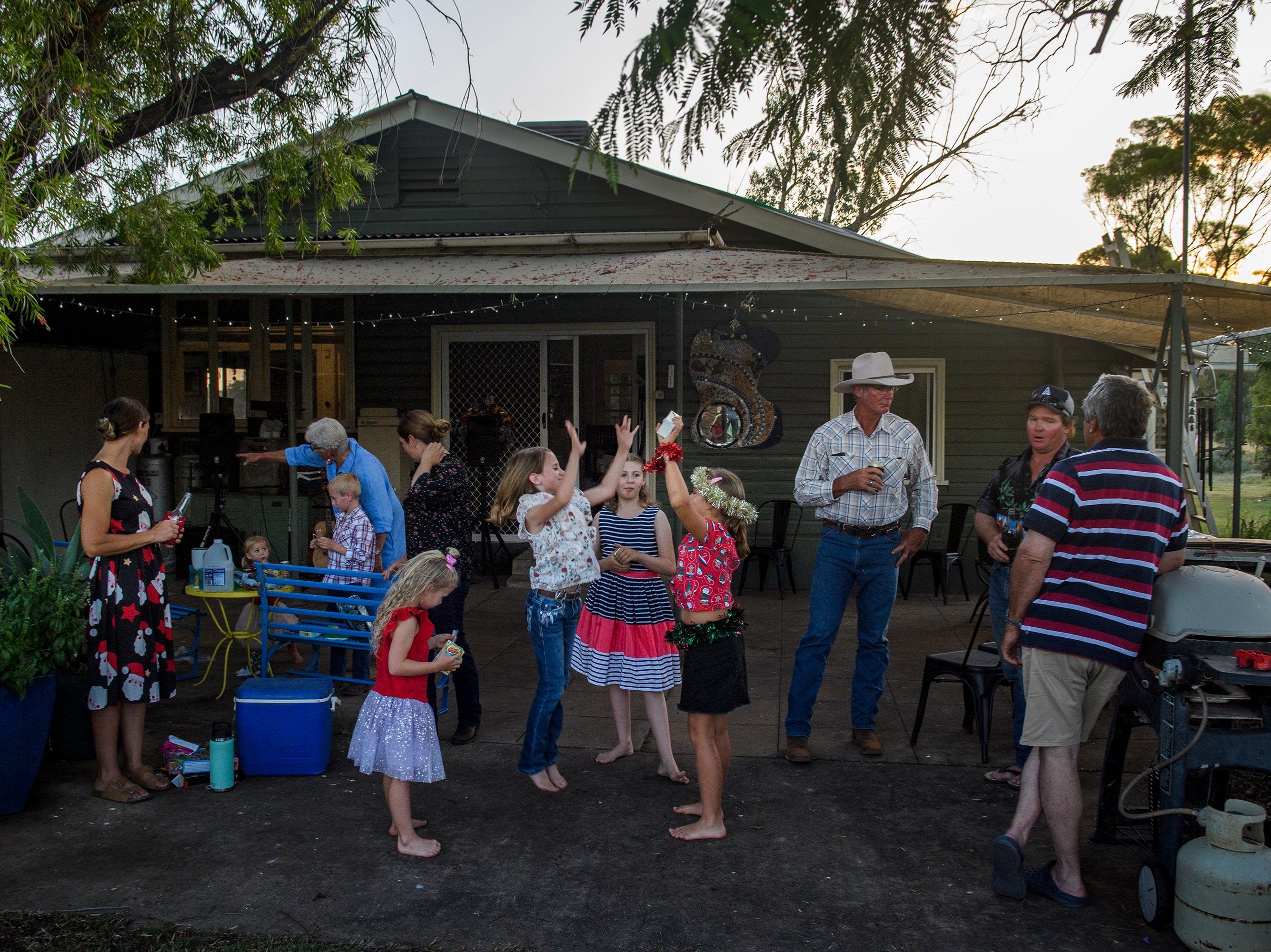 A Christmas party at Carol and Lindsay Godfrey’s house