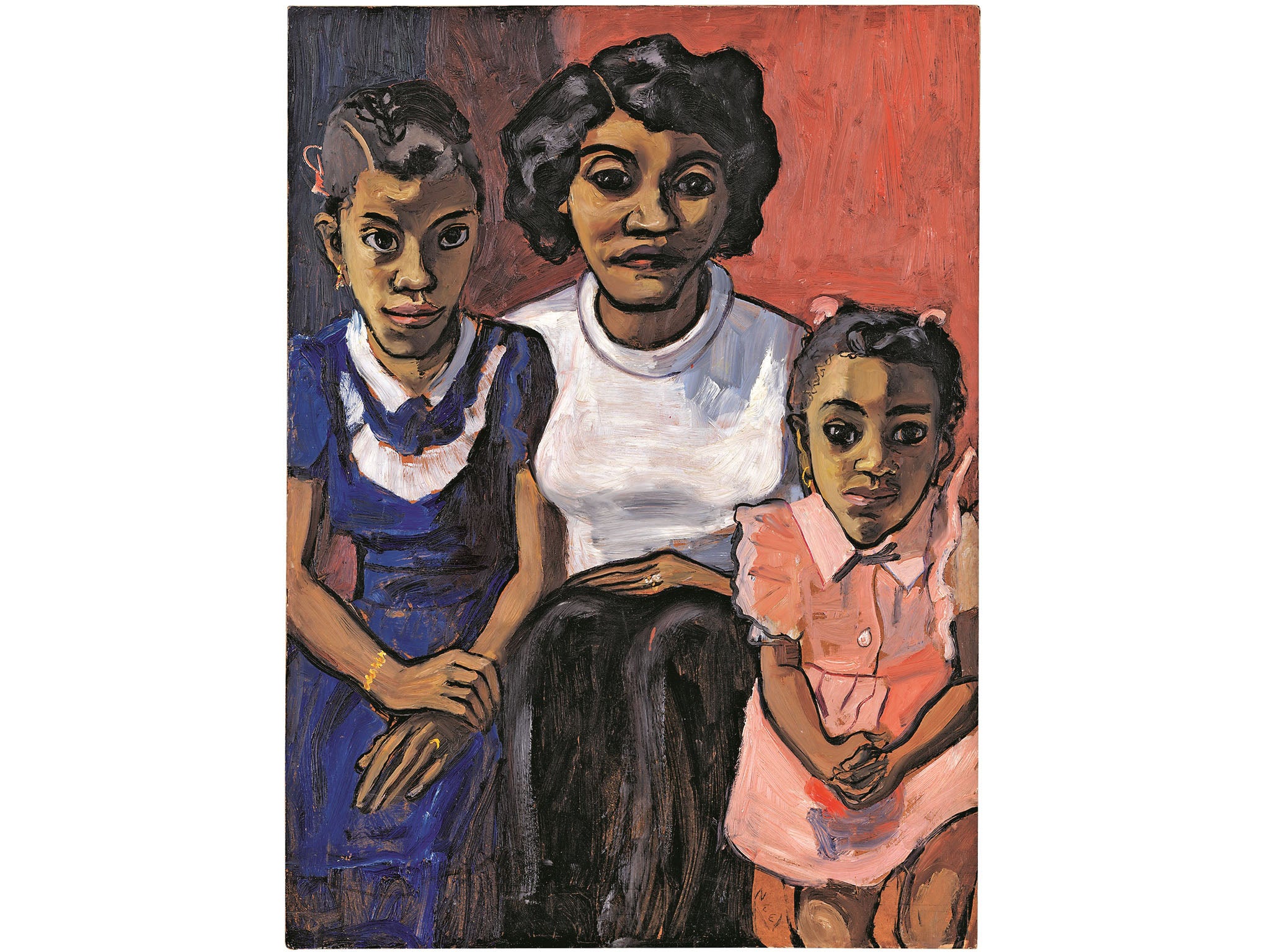 Alice Neel, ‘Black Spanish-American Family’, 1950