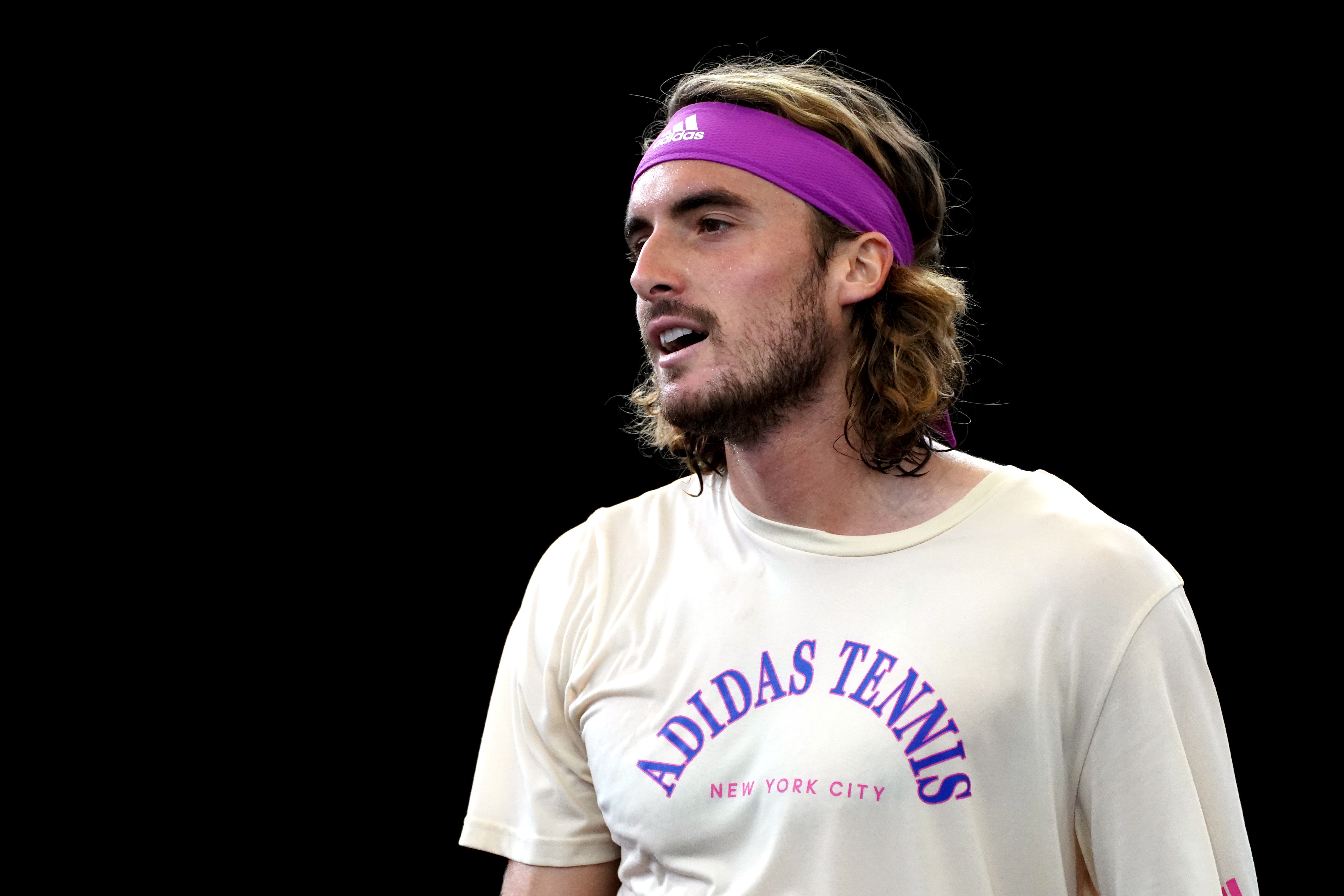 Stefanos Tsitsipas made a winning return to action (James Manning/PA)