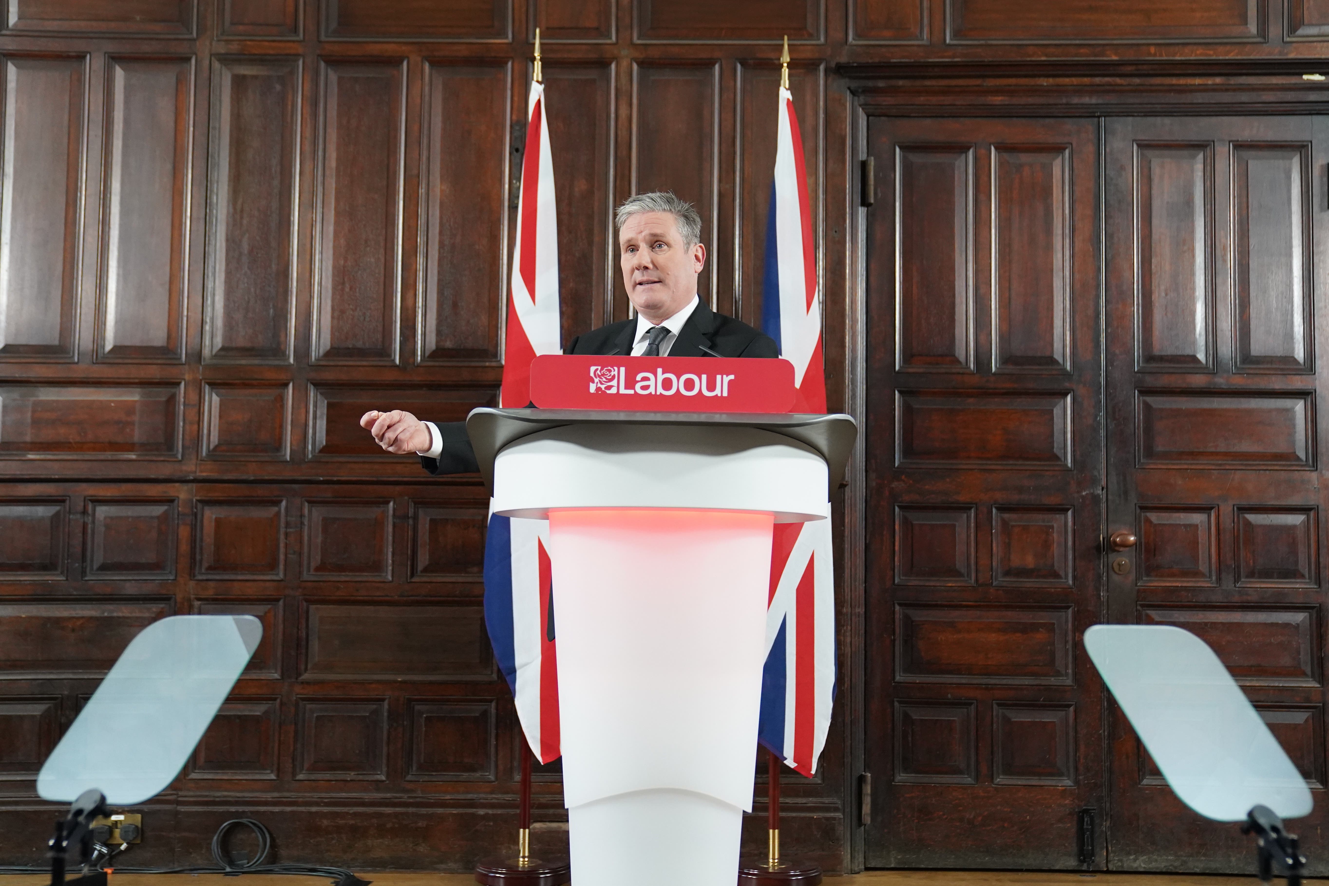 Labour Party leader Sir Kier Starmer speaking in east London, following the Equality and Human Rights Commission’s announcement that it has concluded its monitoring of the Labour Party (Stefan Rousseau/PA)