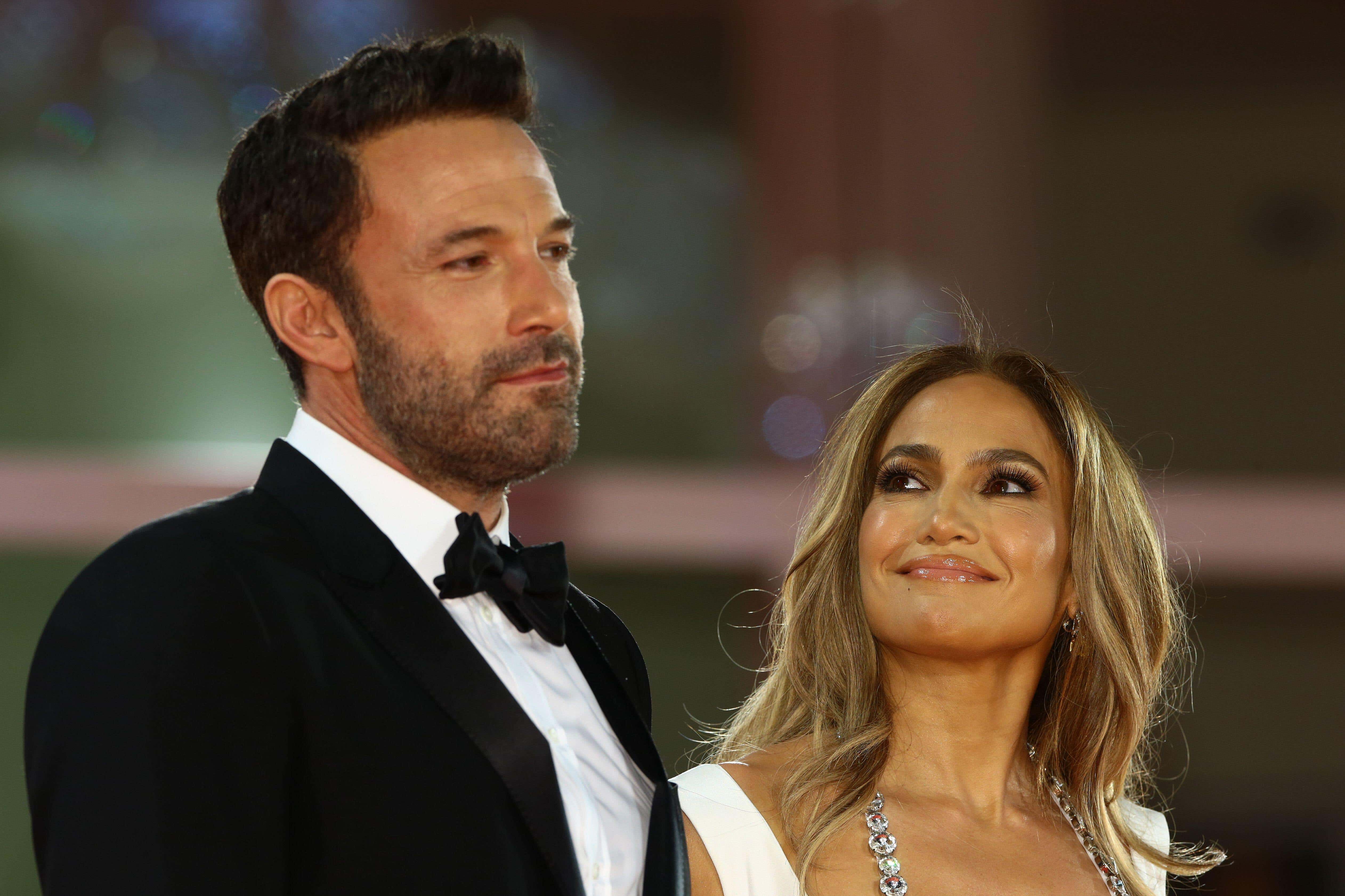 Jennifer Lopez and Ben Affleck showed off matching tatts this Valentine’s Day (Alamy/PA)