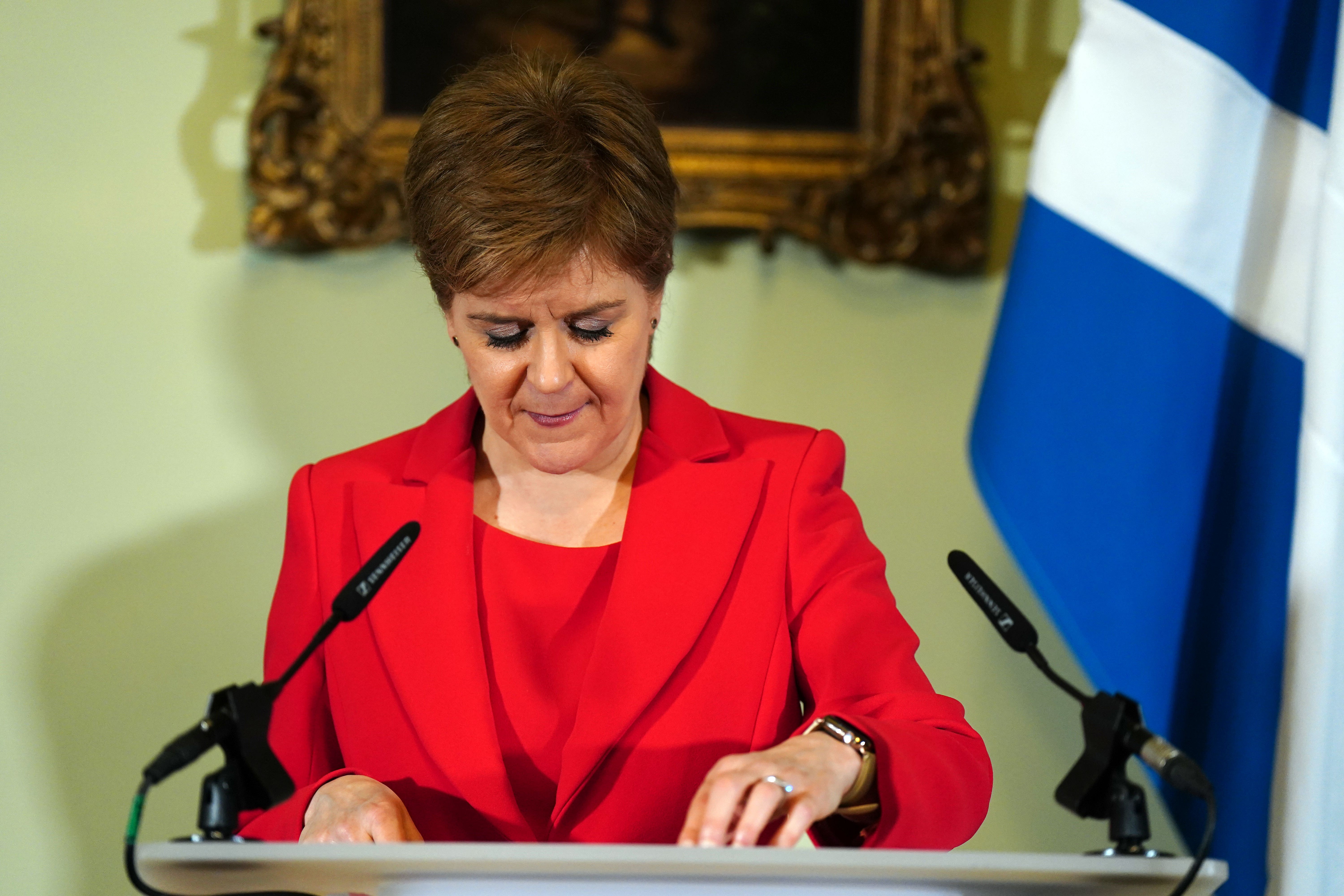 Nicola Sturgeon has announced her intention to resign