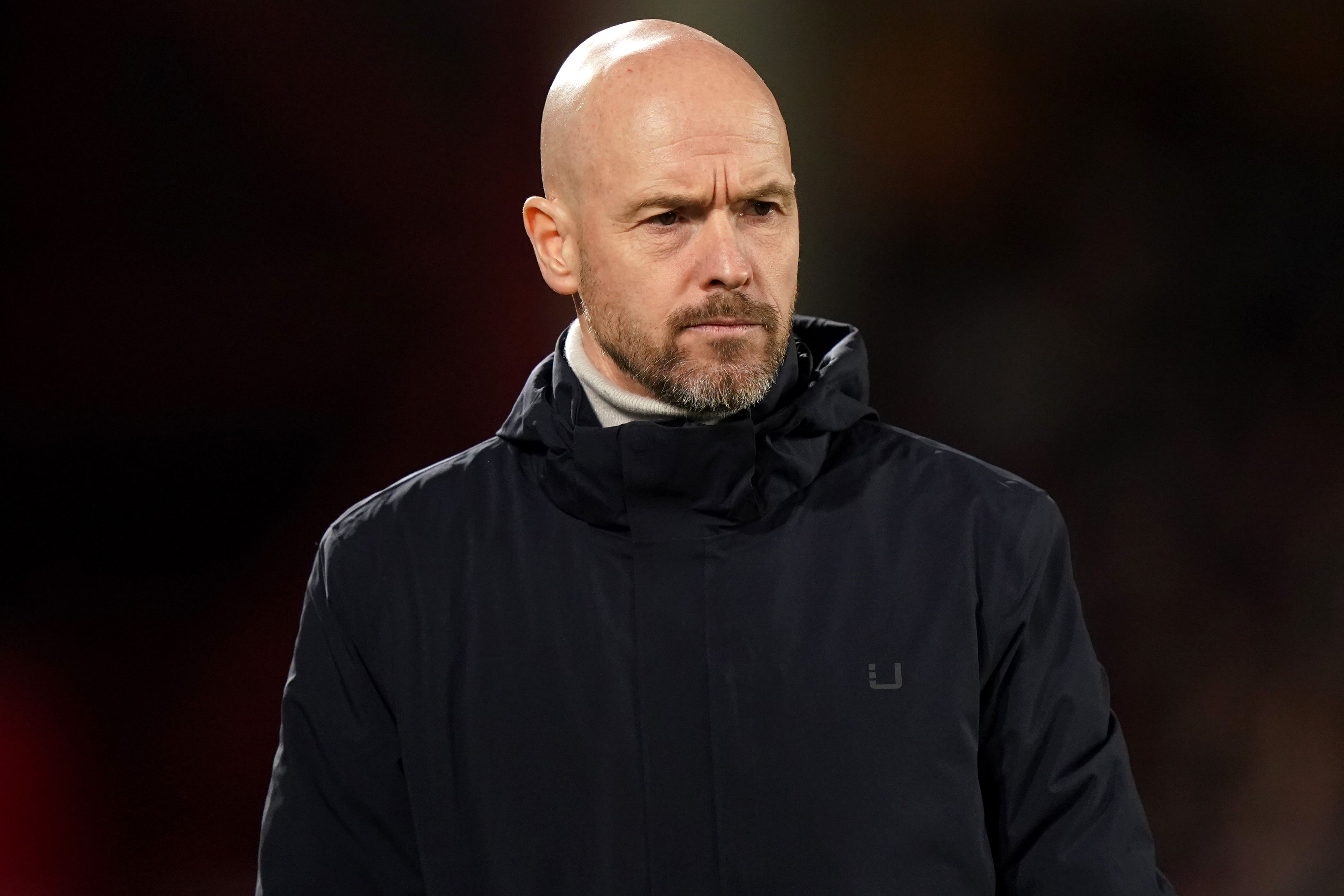 Erik ten Hag’s Manchester United face Barcelona on Thursday night (Tim Goode/PA)