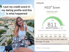 Woman reveals ‘iconic’ results after adding her credit score to her dating profile