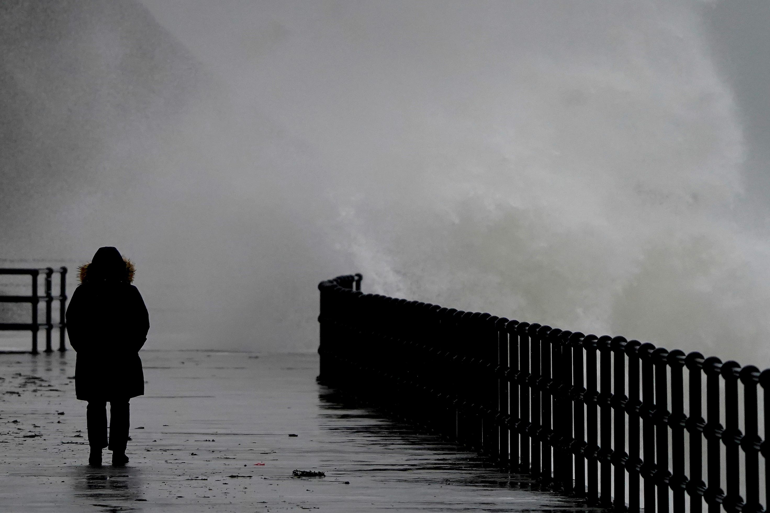 The Met Office warned there is a danger of large waves on the North Sea coast