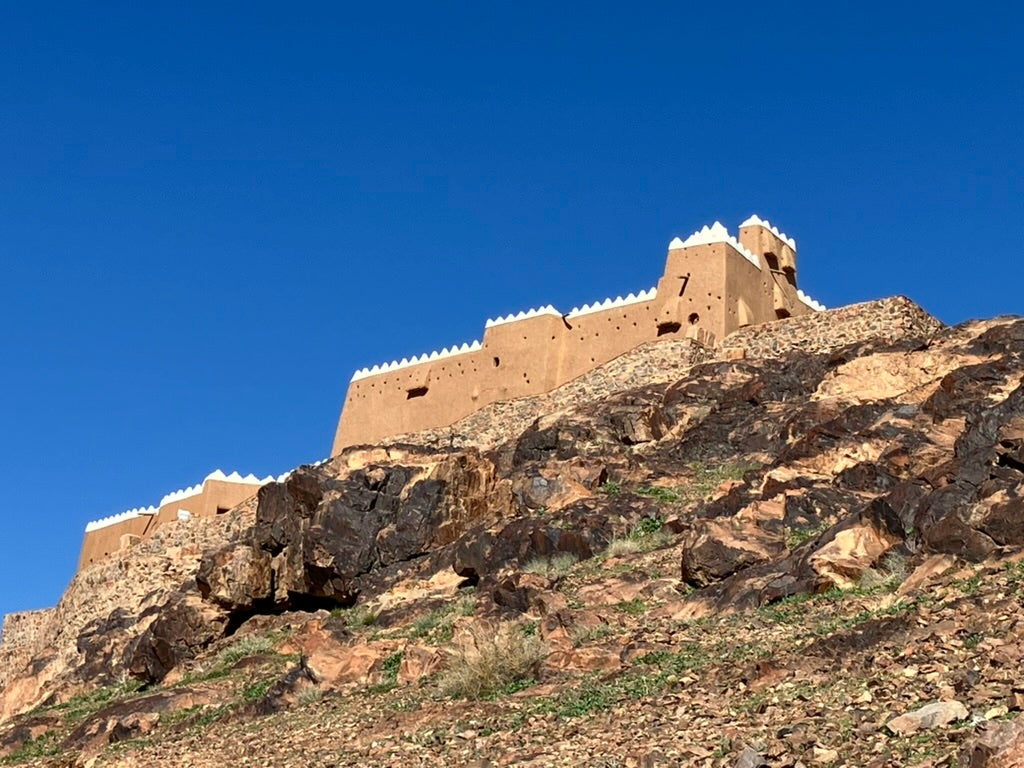 Ha’il Fort in the sunshine after flash flooding the previous day