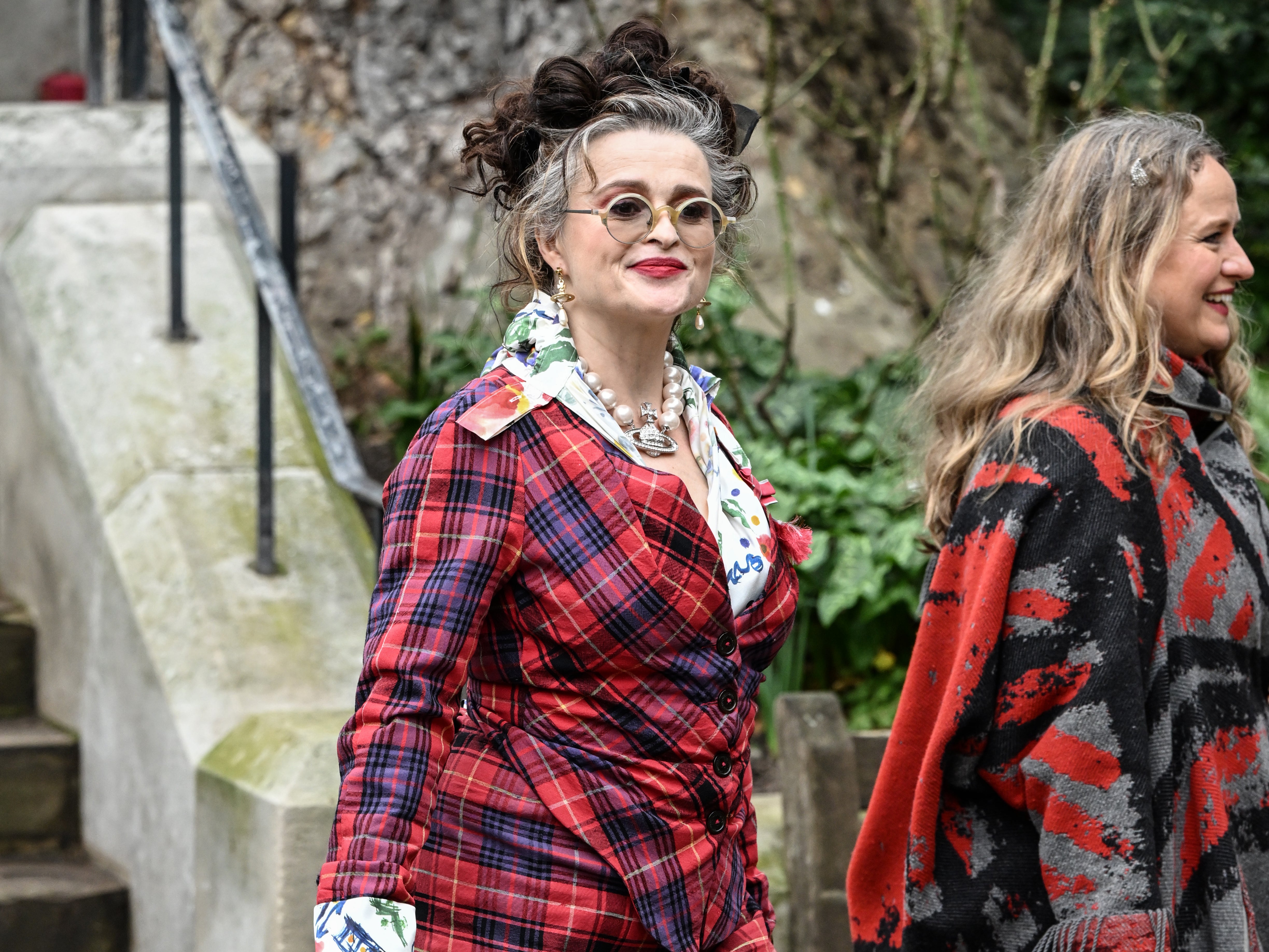 Helena Bonham Carter attends a memorial service to honour and celebrate the life of Dame Vivienne Westwood at Southwark Cathedral