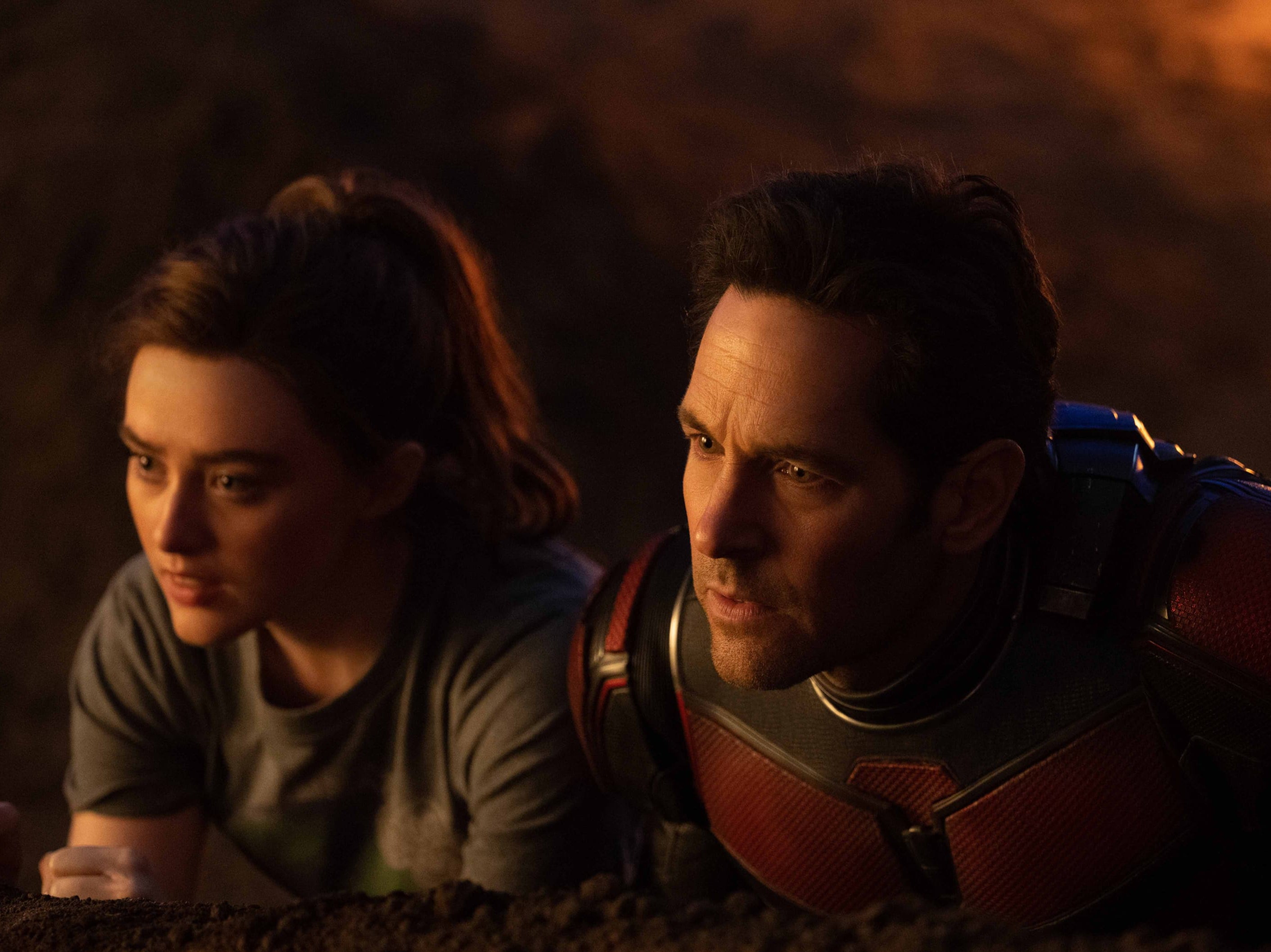 Kathryn Newton and Paul Rudd in ‘Ant-Man and the Wasp: Quantumania'