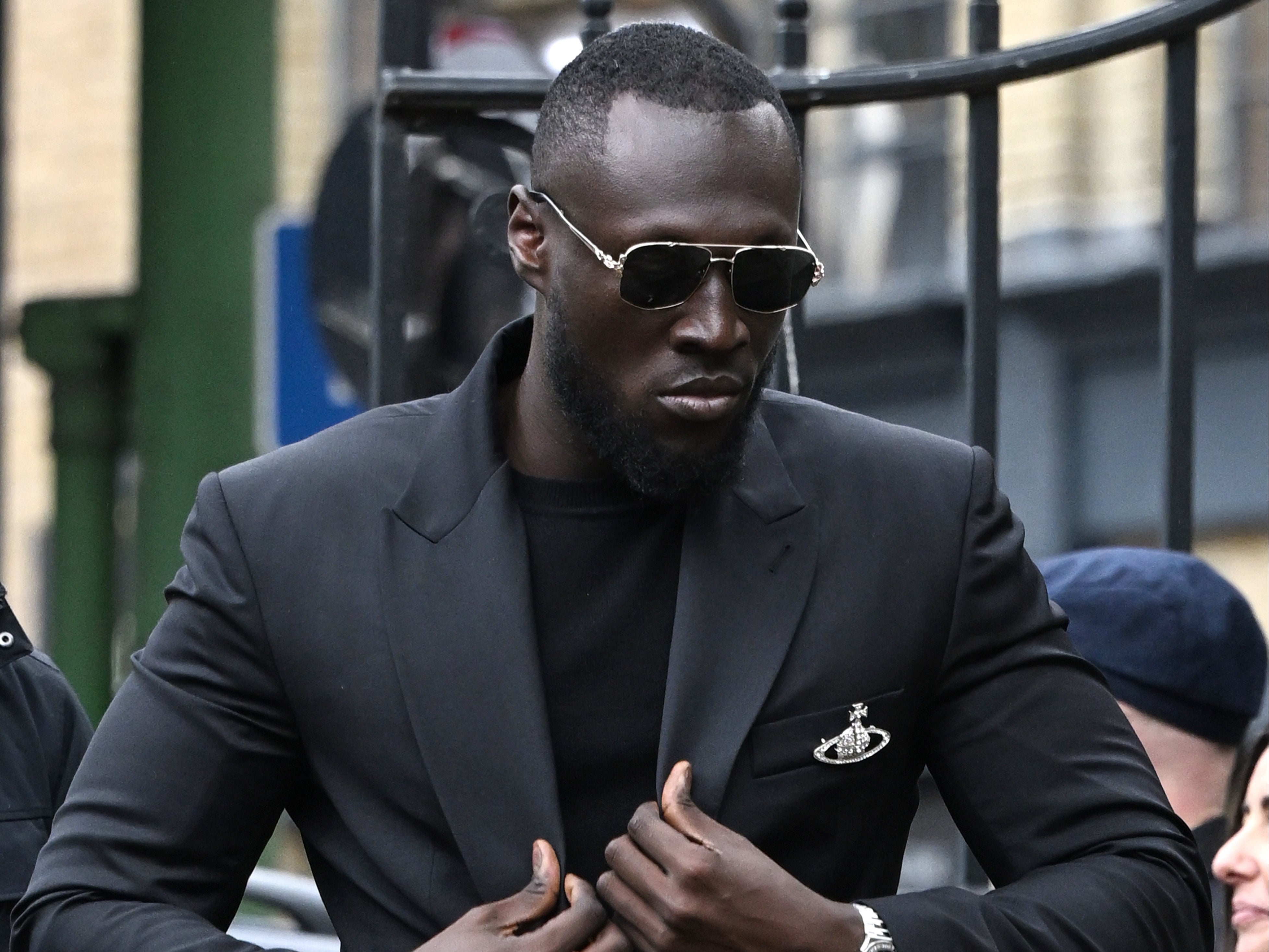 Stormzy attends a memorial service to honour and celebrate the life of Dame Vivienne Westwood at Southwark Cathedral