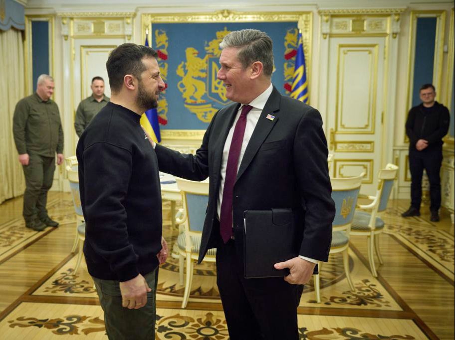 Volodymyr Zelensky and Keir Starmer in Kyiv on Thursday