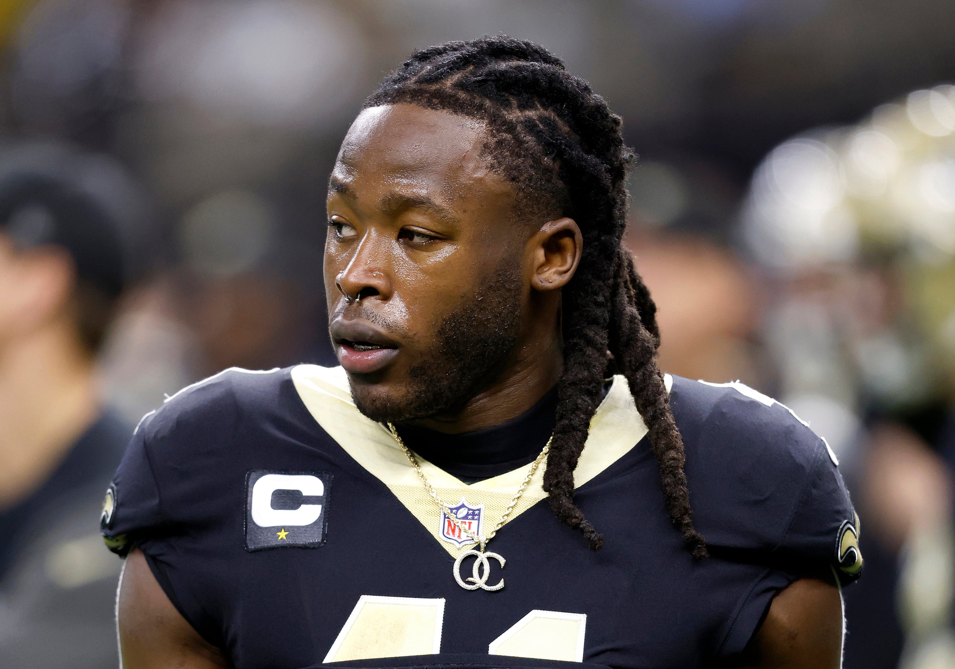 Saints Kamara Arrest Football