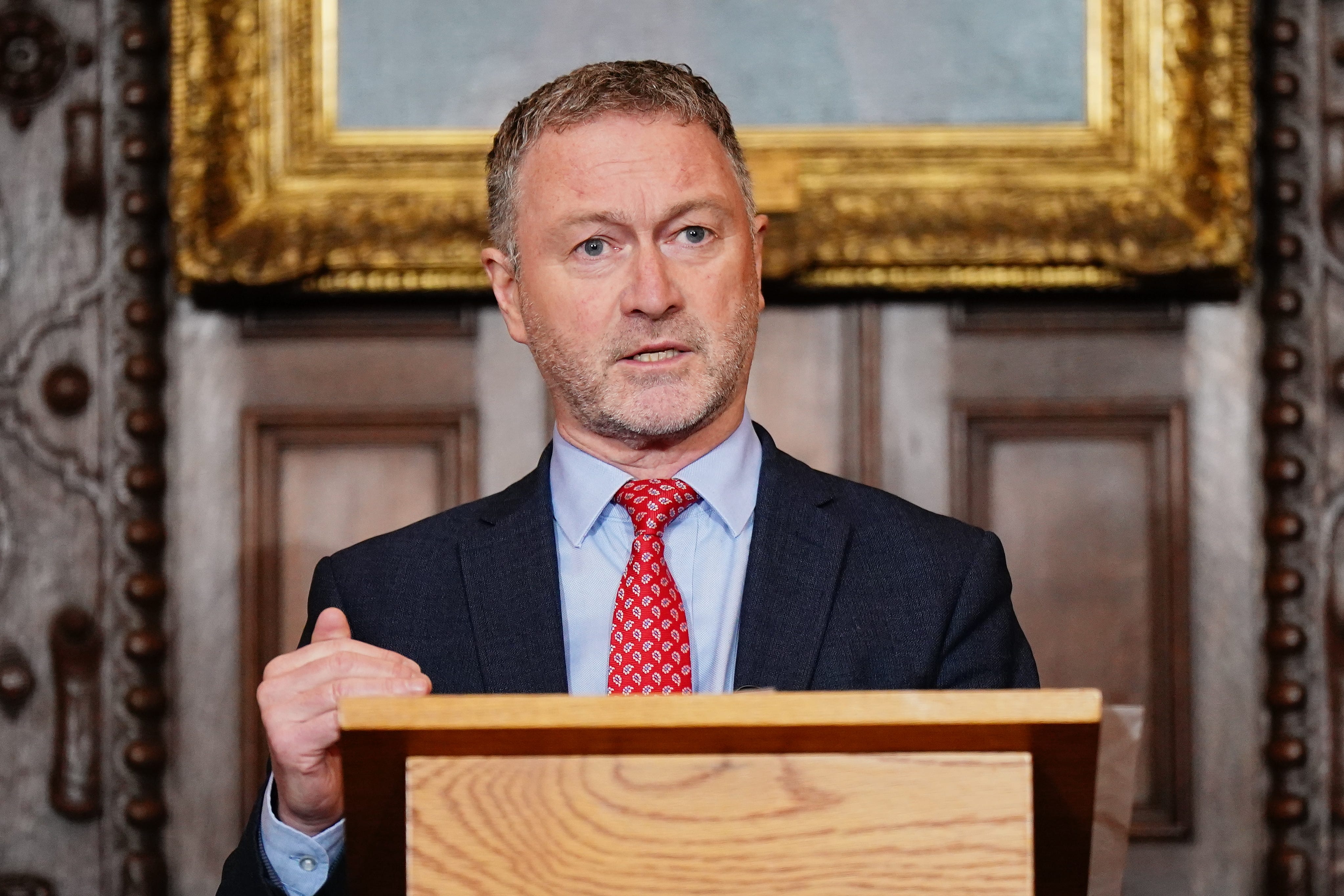 Shadow justice secretary Steve Reed delivered a speech on the rule of law and crime at legal society Middle Temple (Aaron Chown/PA)