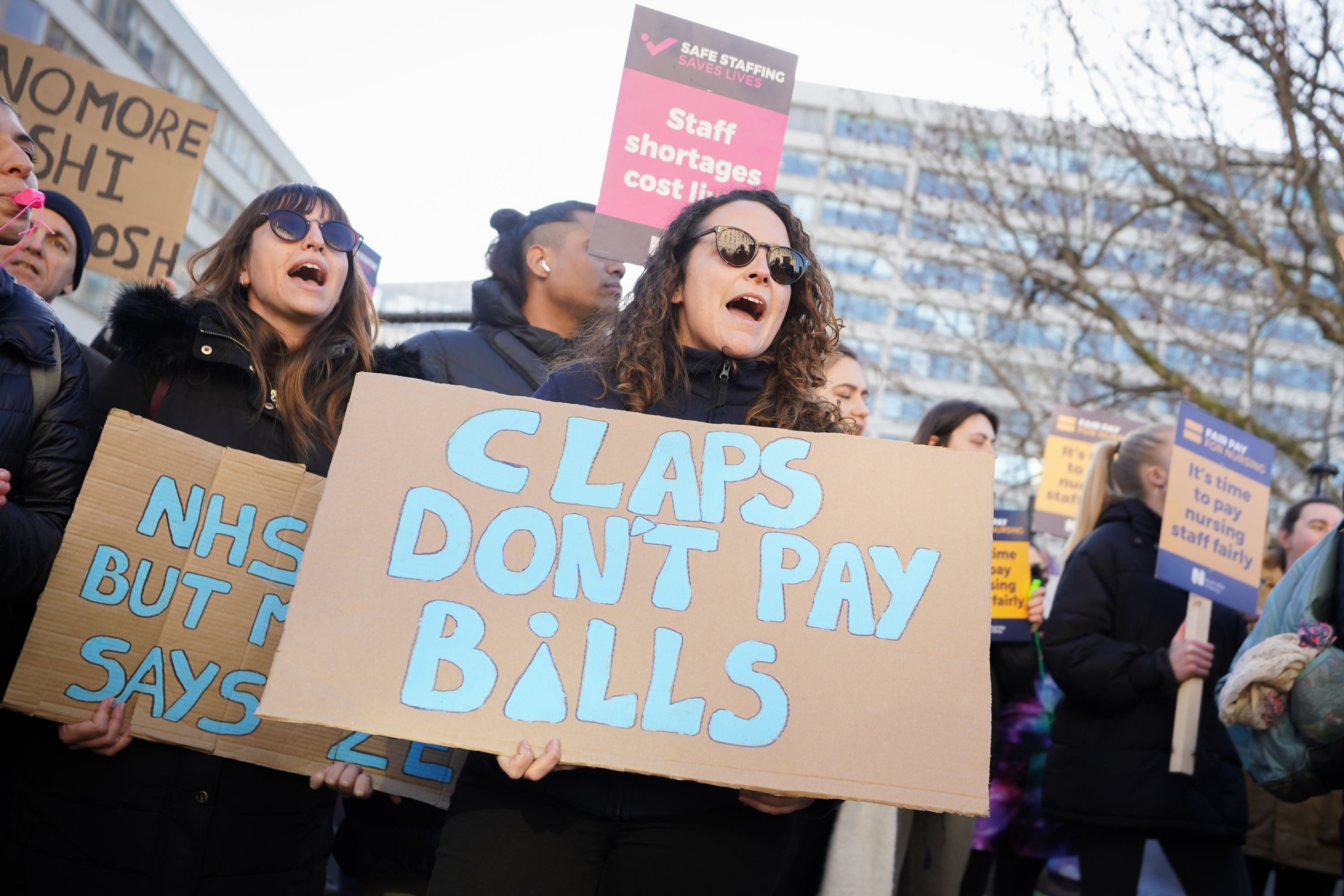 Strikes by nurses in England risk putting the public in harm’s way, Humza Yousaf has said (James Manning/PA)