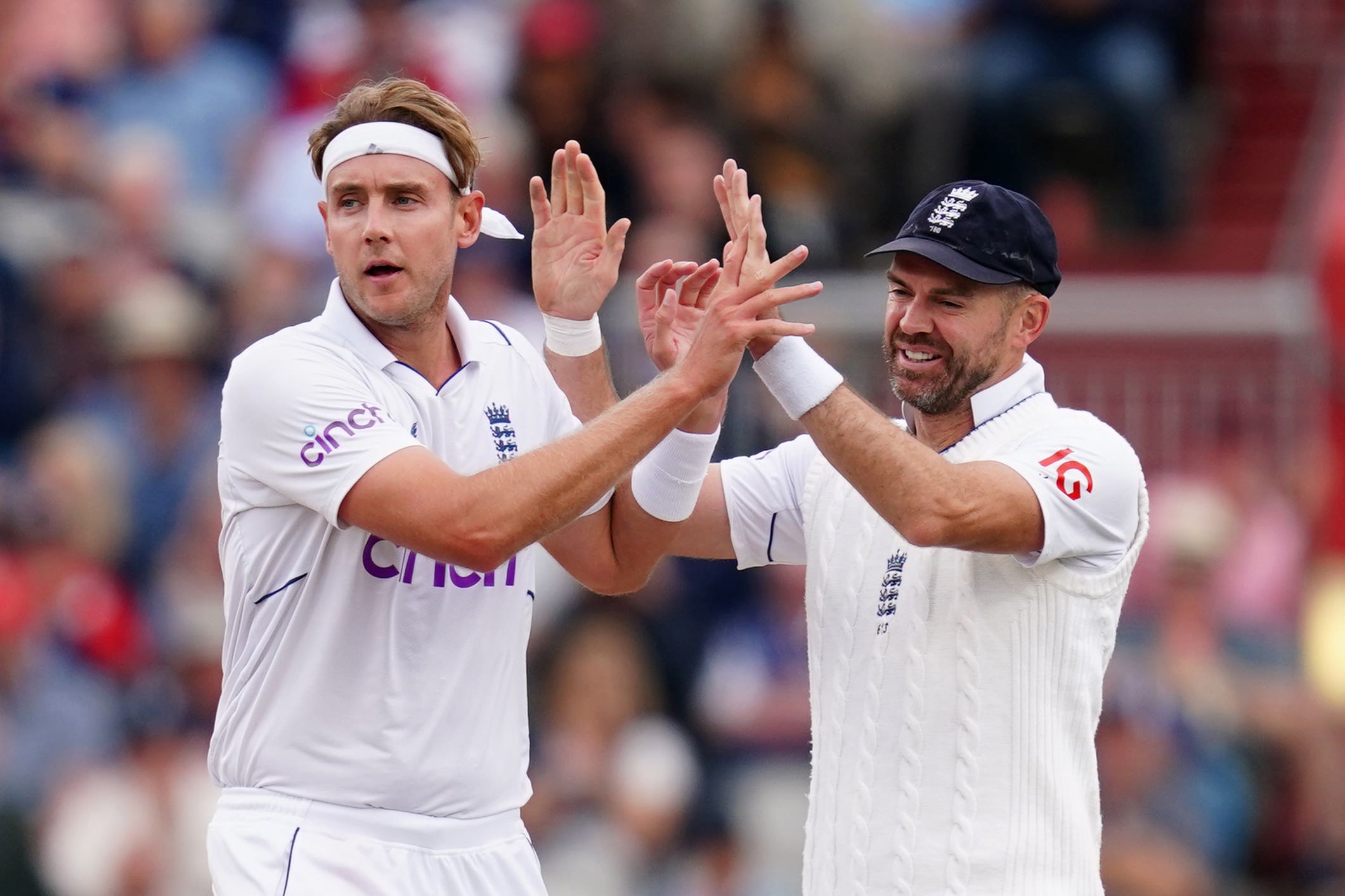 Stuart Broad (left) and James Anderson (David Davies/PA)