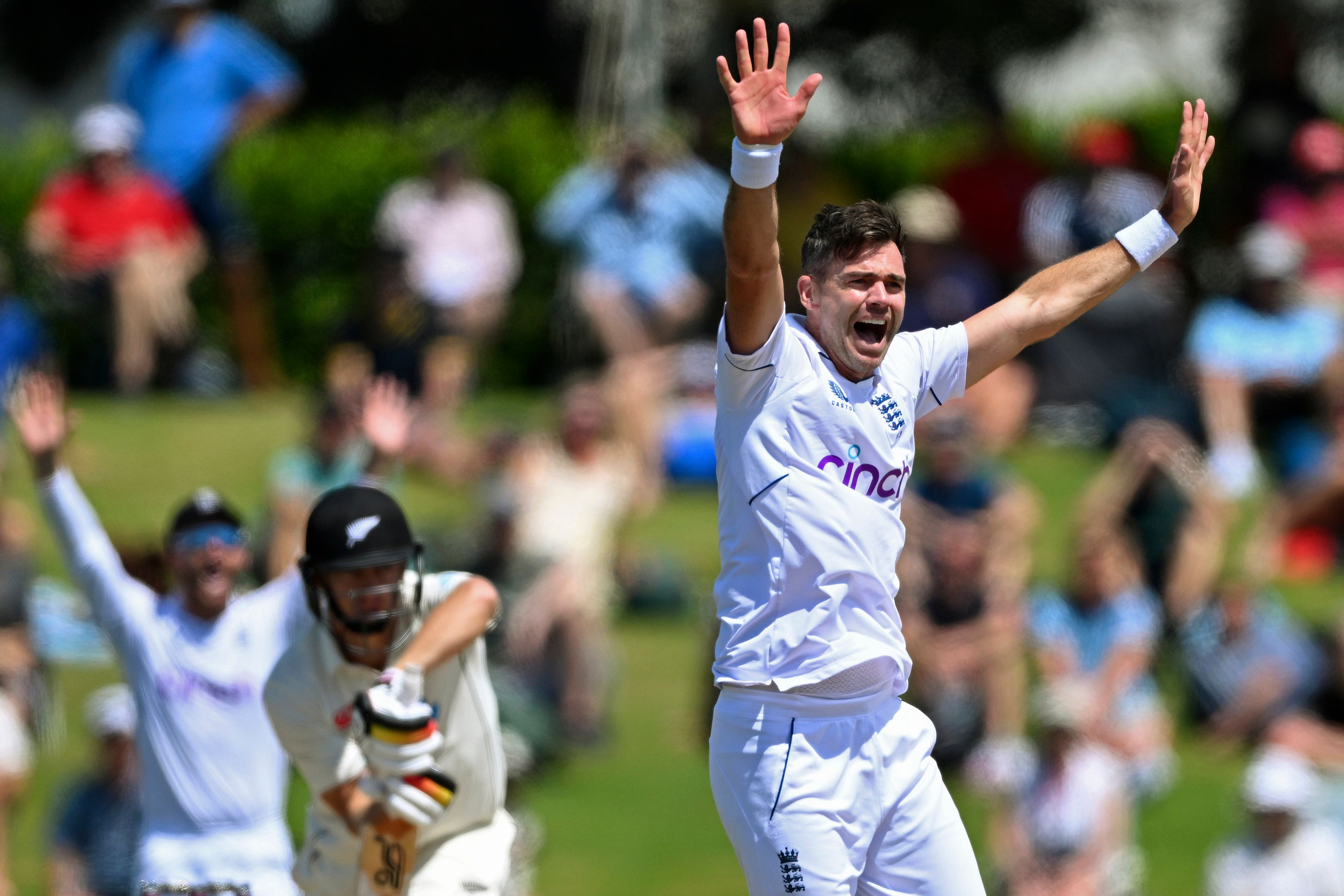 Jimmy Anderson took four wickets on the fourth day to wrap a comprehensive England win