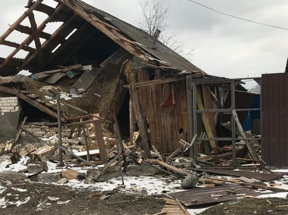 Some of the damage the village around St Michael’s has suffered