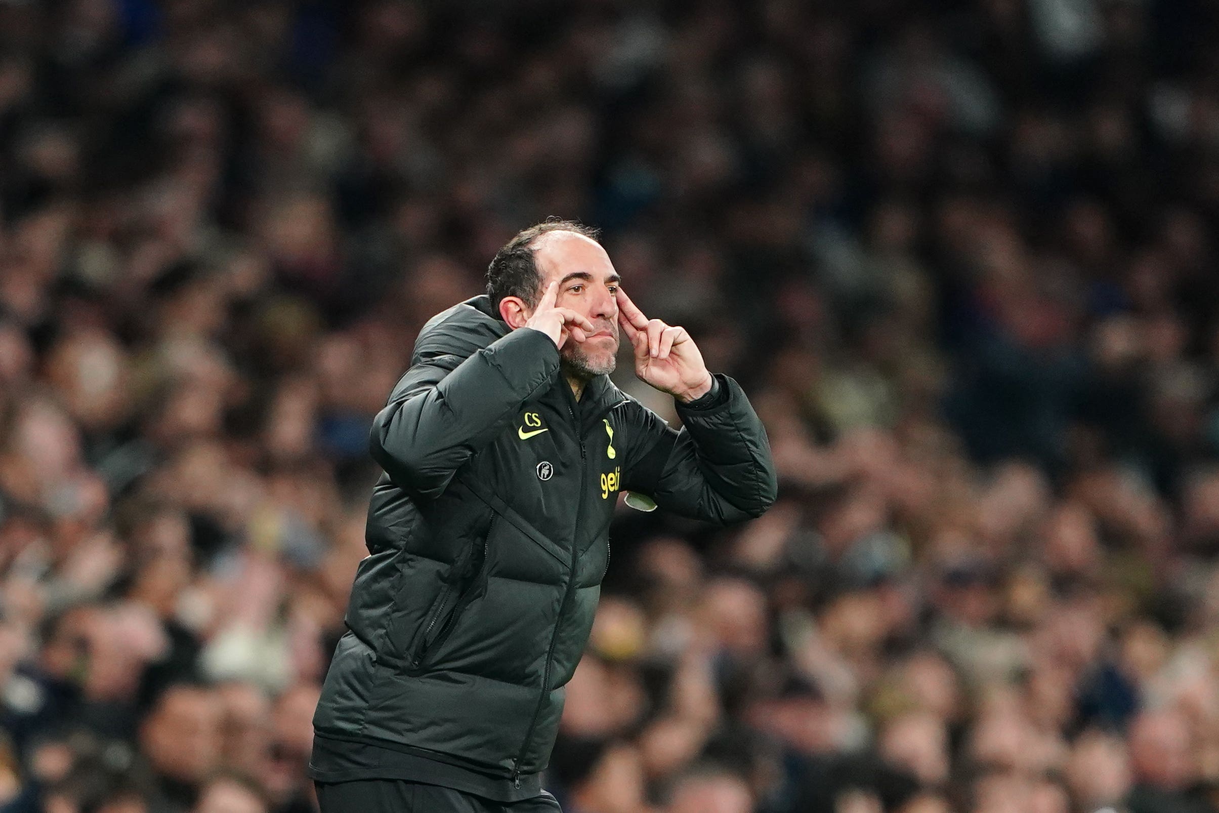 Cristian Stellini claimed another win in charge of Tottenham in Antonio Conte’s absence (Zac Goodwin/PA)