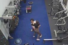 Dramatic video shows woman fighting off attacker in gym