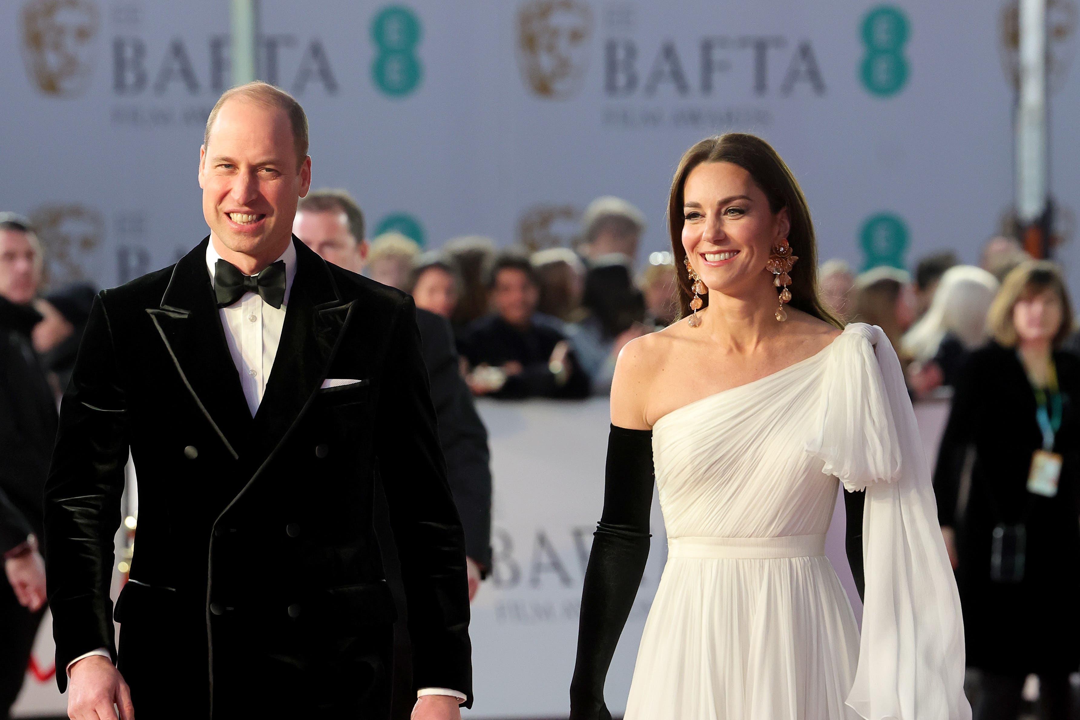 The Prince and Princess of Wales attending the 76th British Academy Film Awards held at the Southbank Centre’s Royal Festival Hall (Ian West/PA)