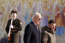 Ukraine-Russia news – live: Biden makes surprise visit to Kyiv ahead of war anniversary