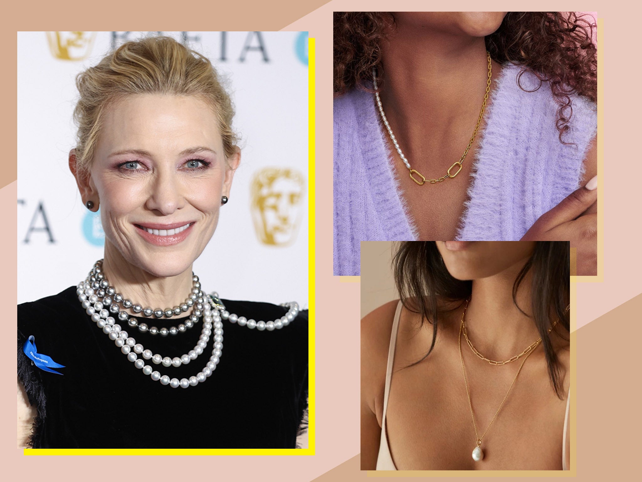 Cate Blanchett has officially made pearl chain necklaces cool again