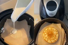 Social media users in disbelief at this air fryer hack in time for Pancake Day
