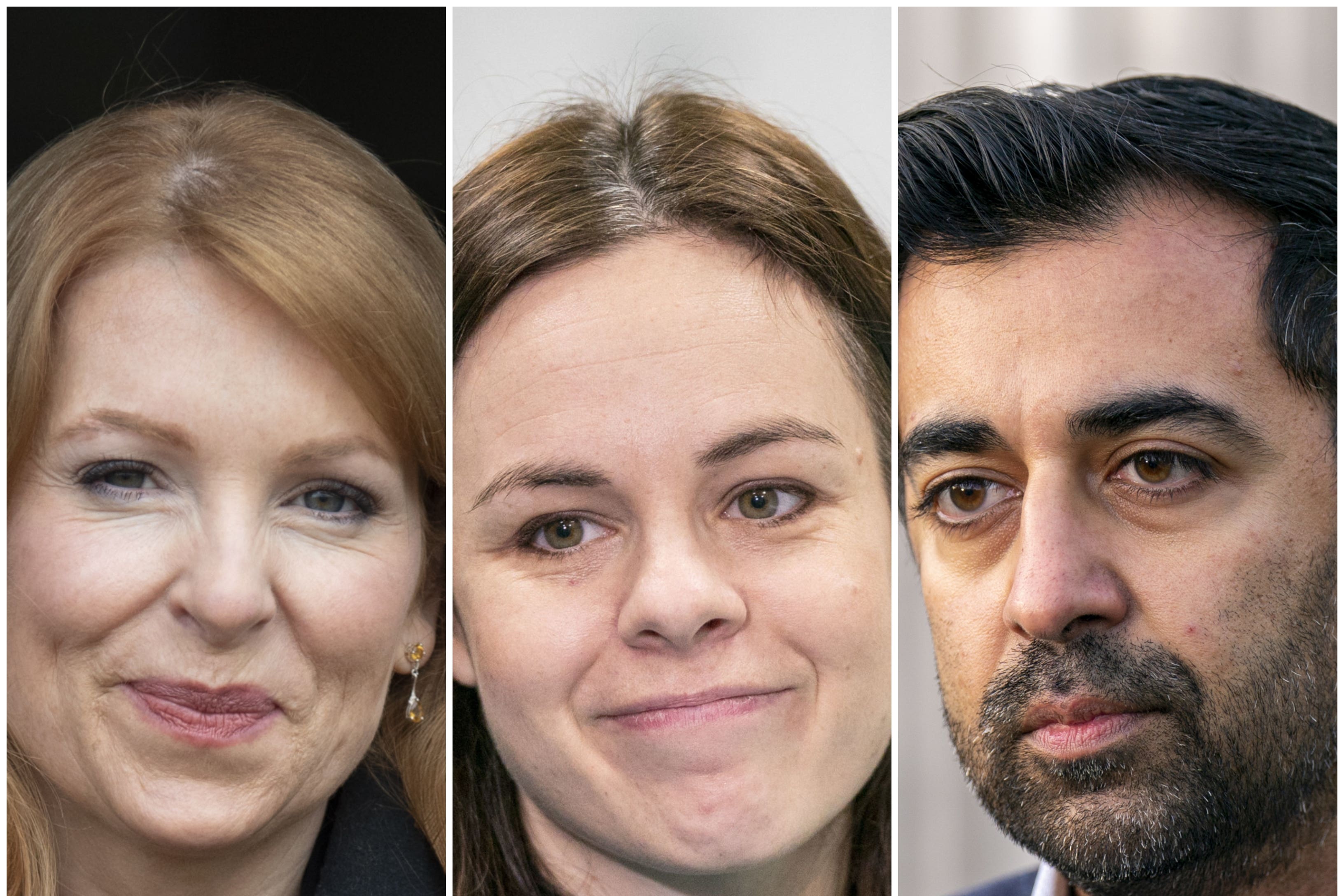 Ash Regan, Kate Forbes and Humza Yousaf (PA)