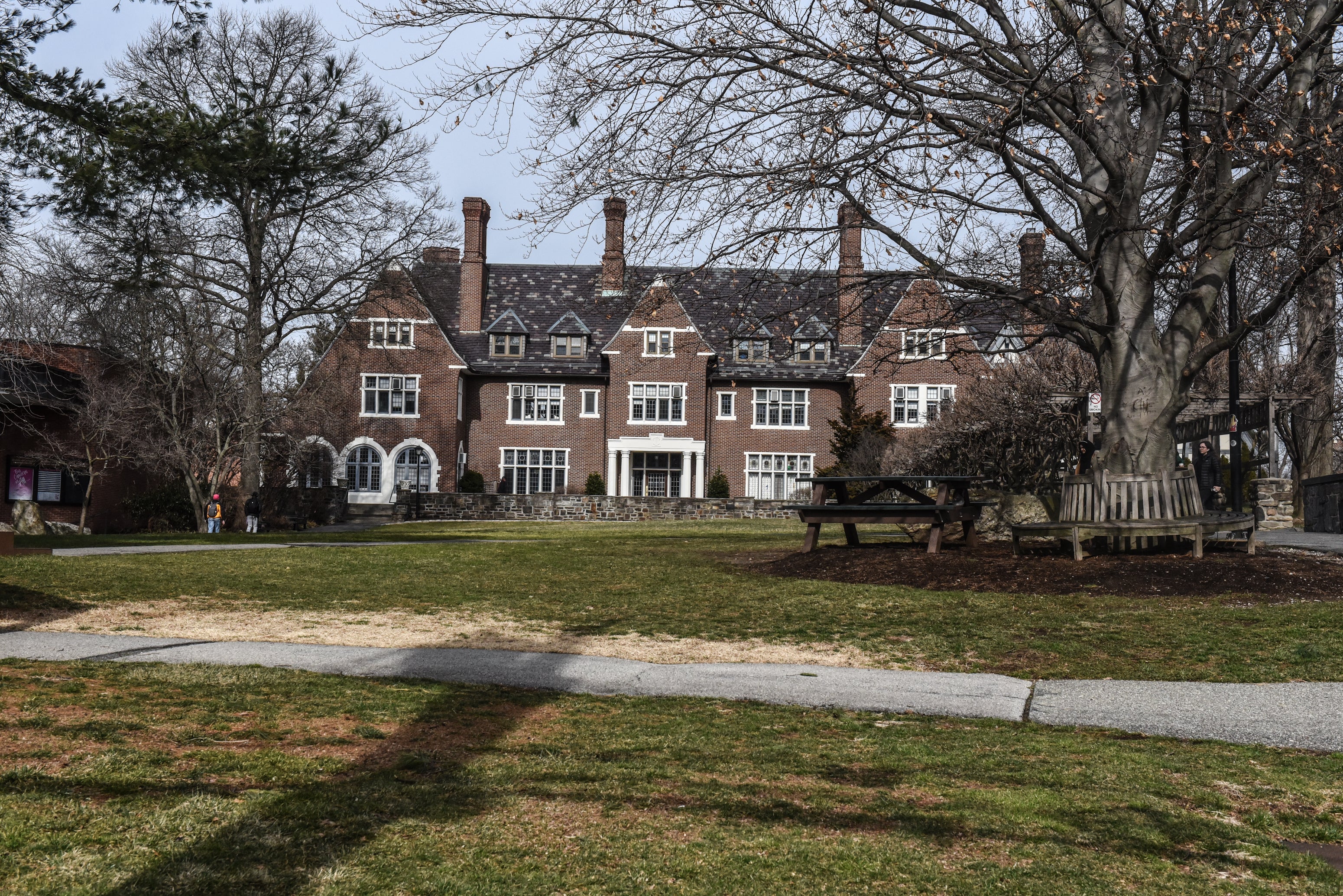 An exterior view of Sarah Lawrence College on 12 February 2020 in Bronxville, New York