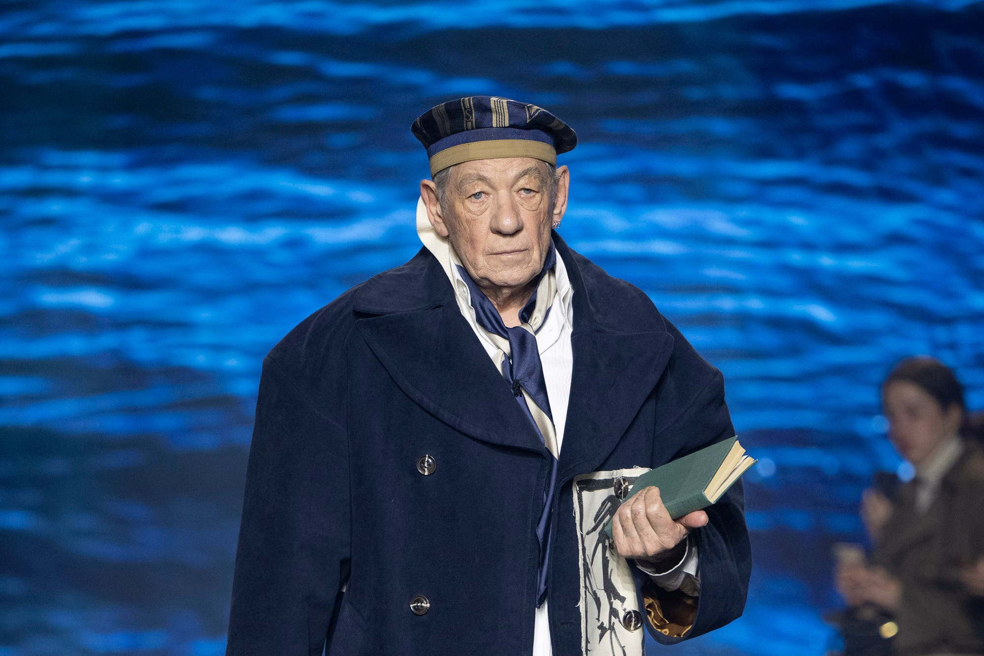 Sir Ian McKellen on the SS Daley catwalk (Carlo Scarpato/SS Daley/PA)