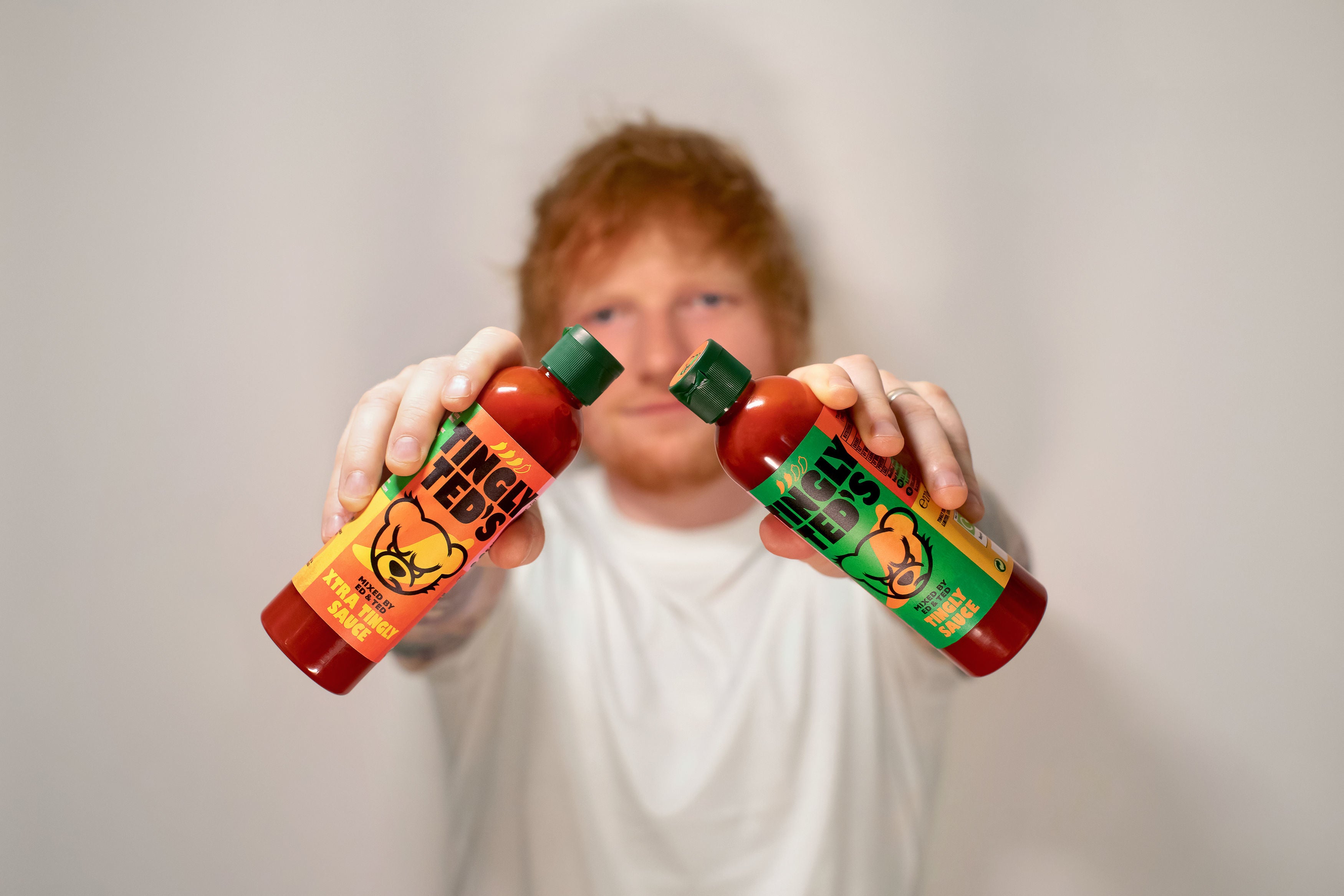 Ed Sheeran has launched a hot sauce range called Tingly Ted’s