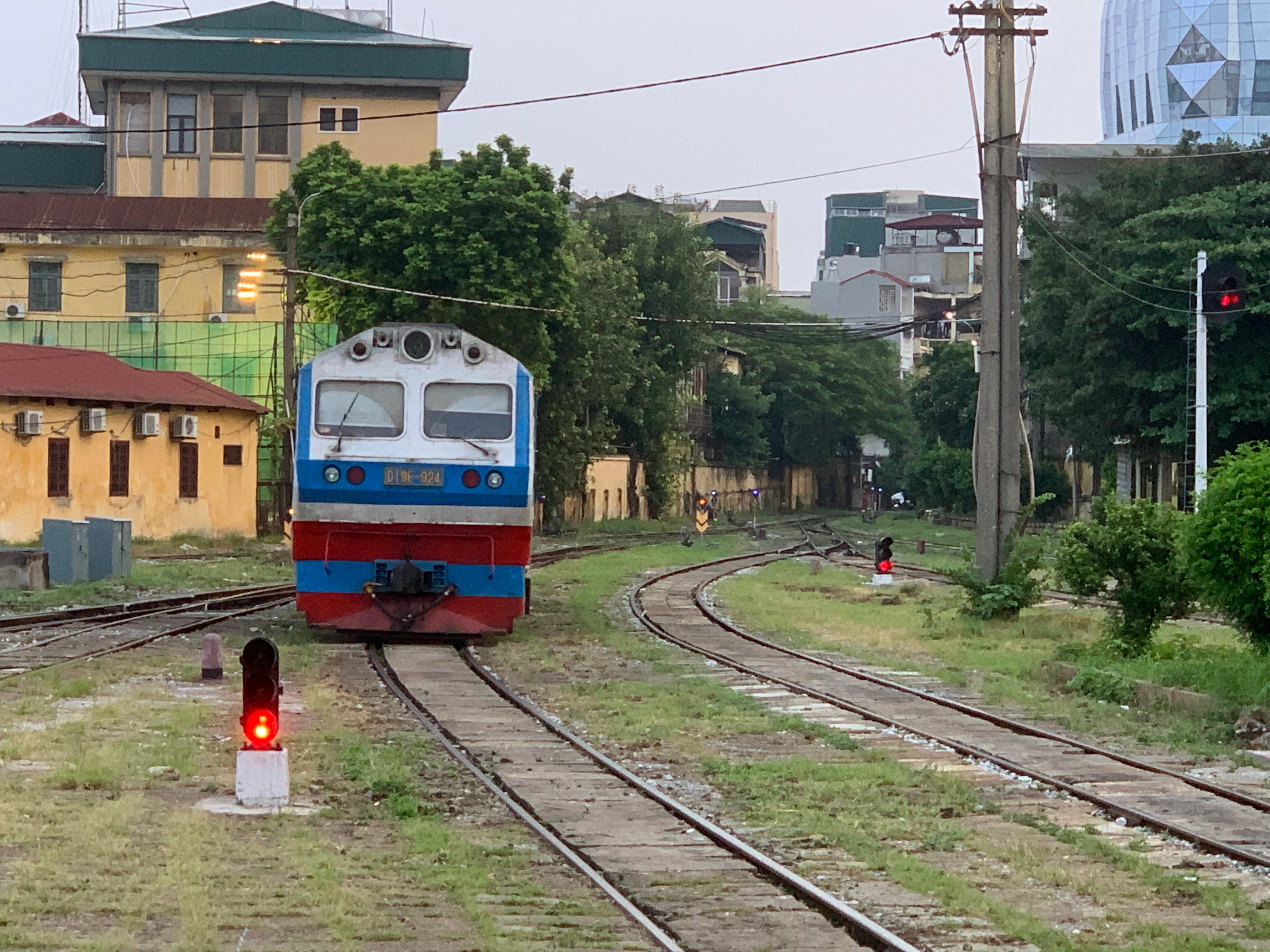 Trains can take travellers right from the south to the north of Vietnam