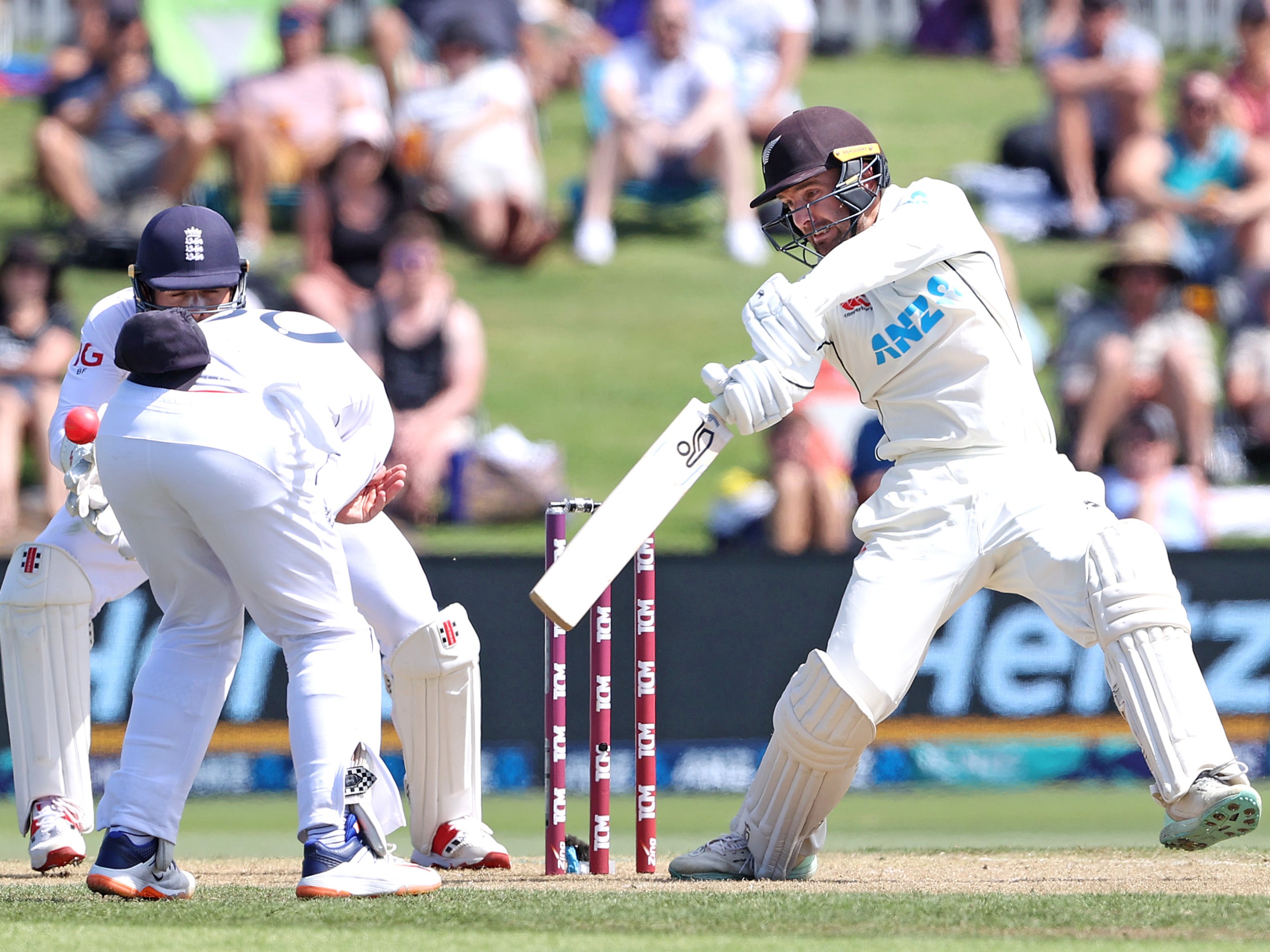 Tom Blundell’s hundred was a rare highlight of a disappointing first Test for New Zealand