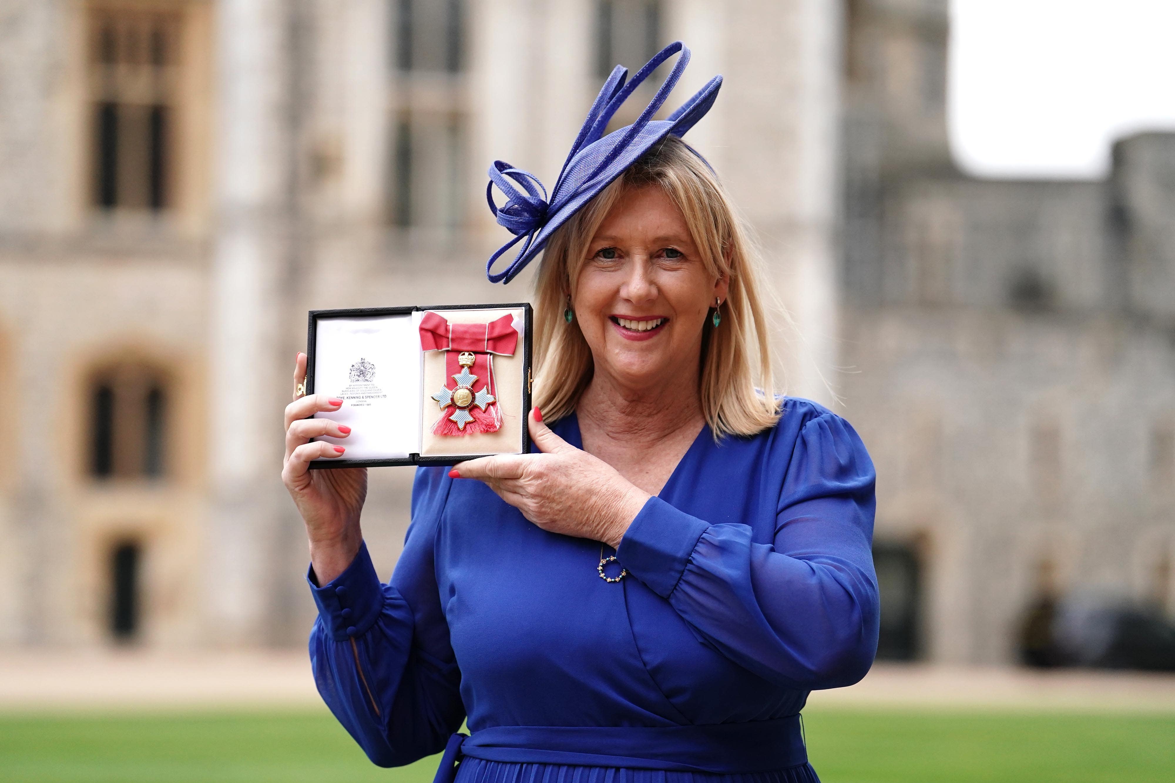 Zoe Billingham after being made a Commander of the Order of the British Empire (PA)