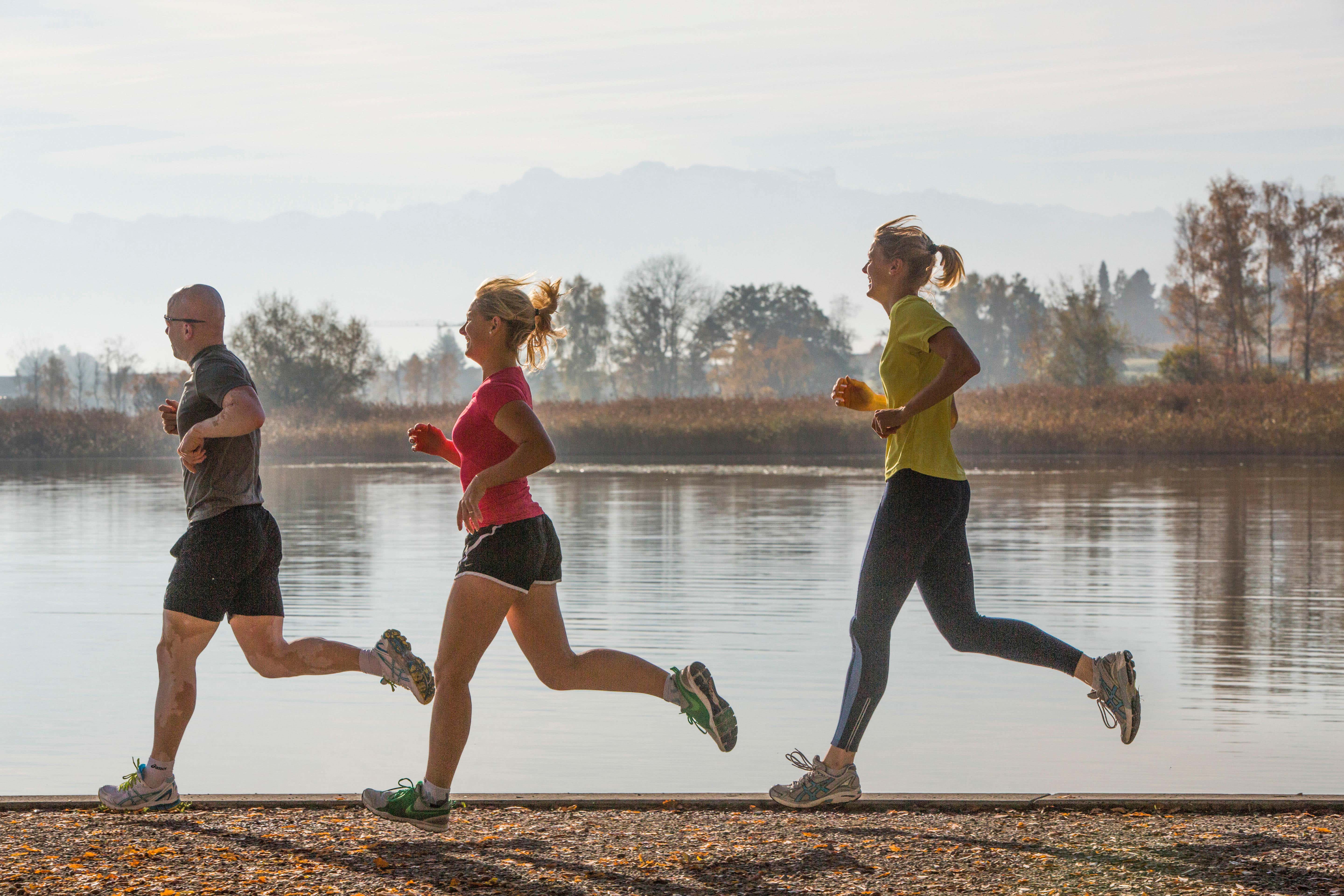 A new study suggests exercising throughout adulthood is good for brain health (Alamy/PA)