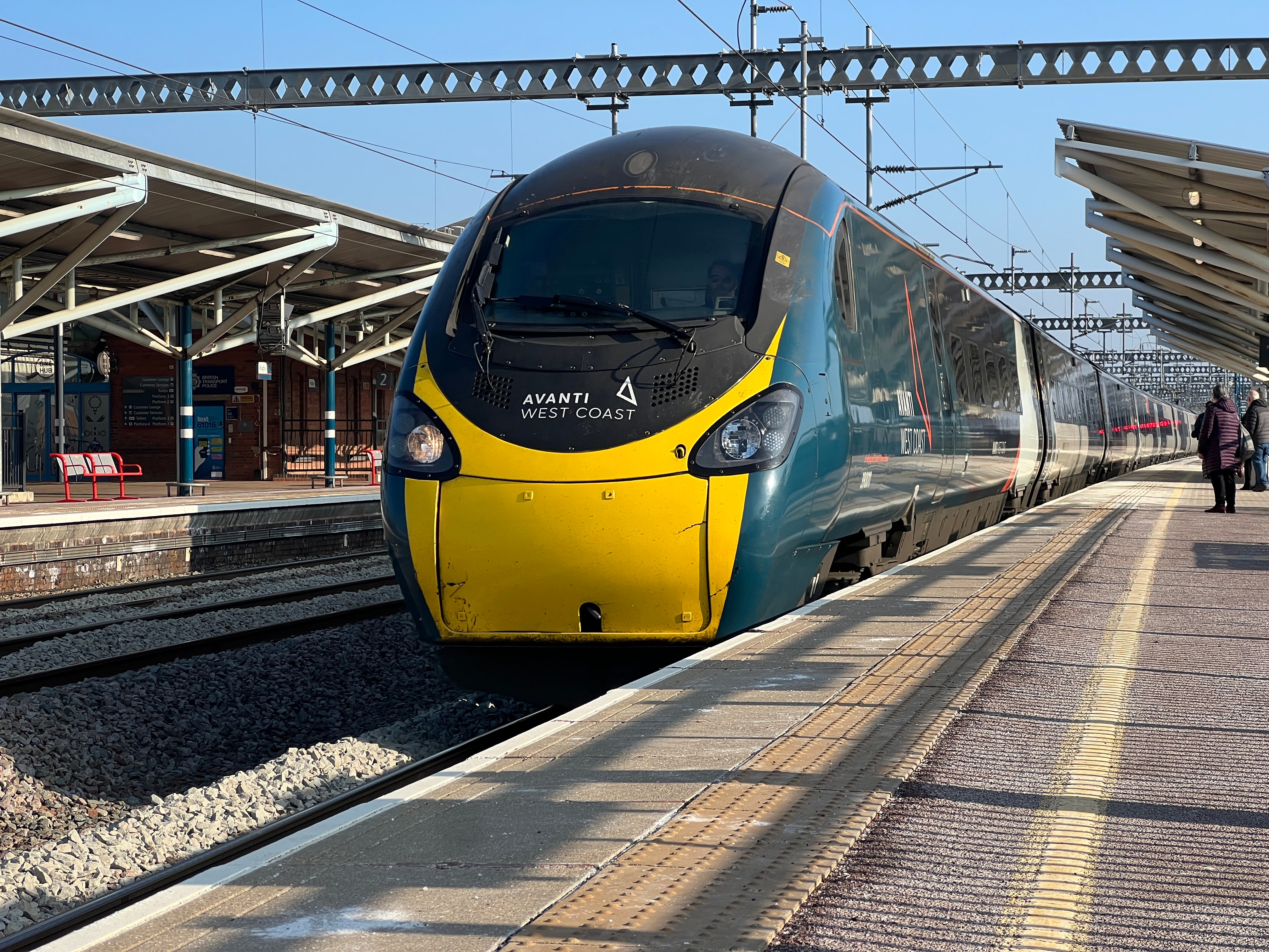 Right track? Avanti West Coast is likely to run about 25 to 30 per cent of its services during the five-month series of strikes by members of the RMT union