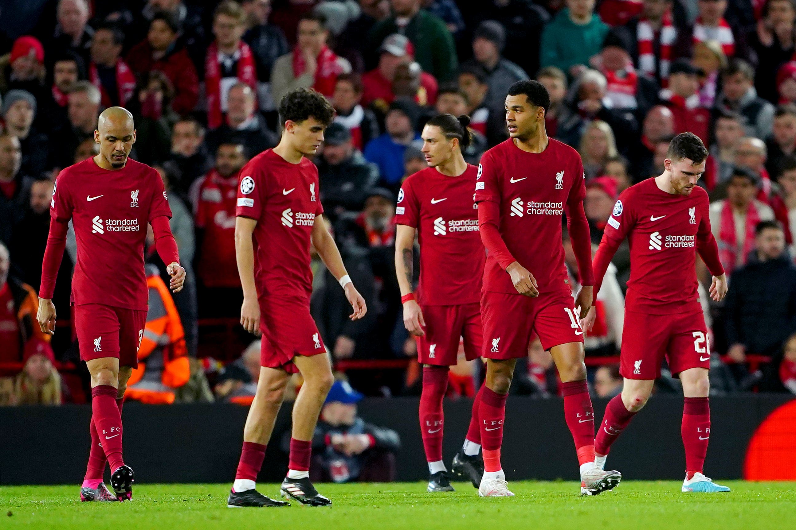 Liverpool were stunned as a 2-0 lead became a 5-2 defeat