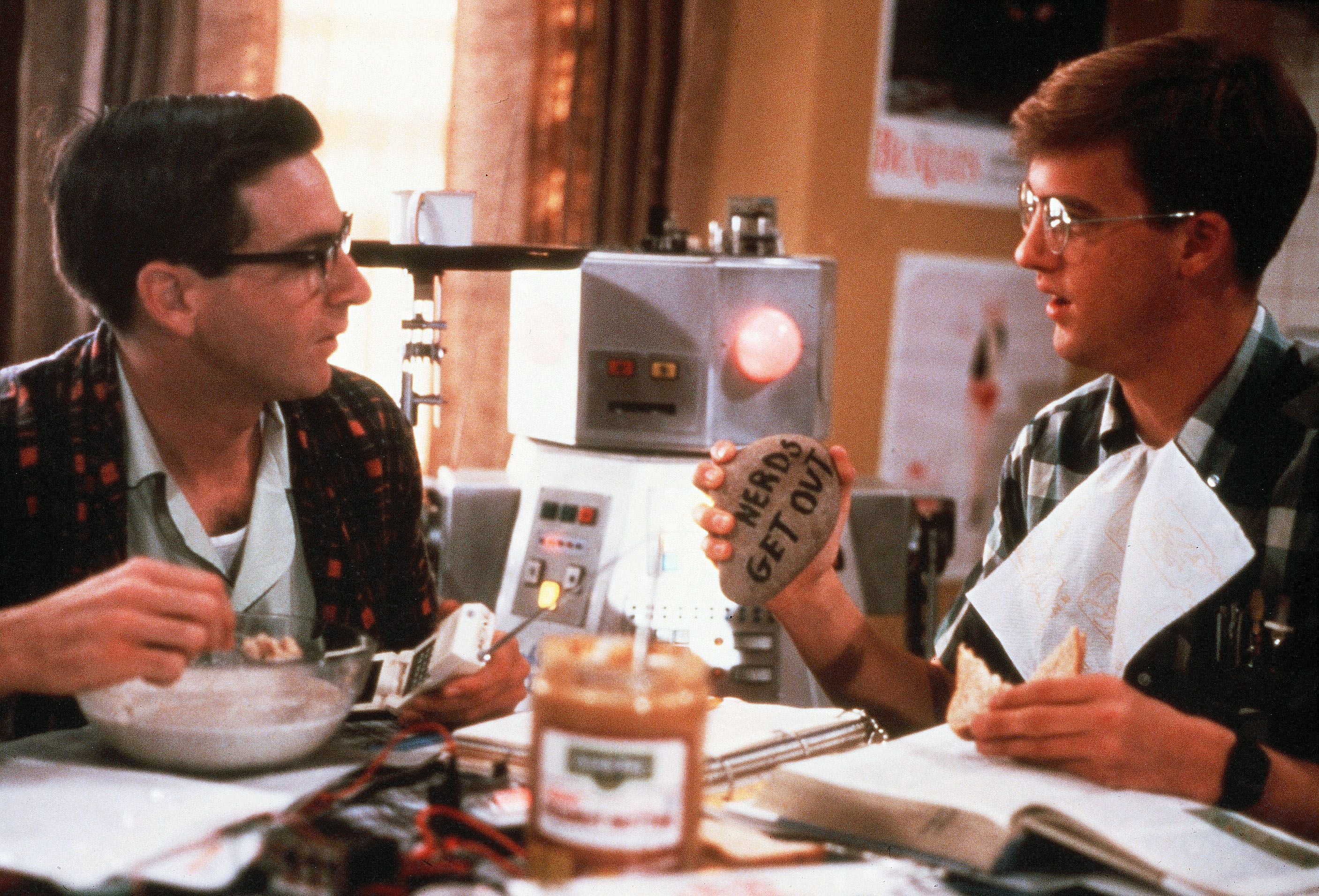 Robert Carradine and Anthony Edwards in ‘Revenge of the Nerds’ in 1984