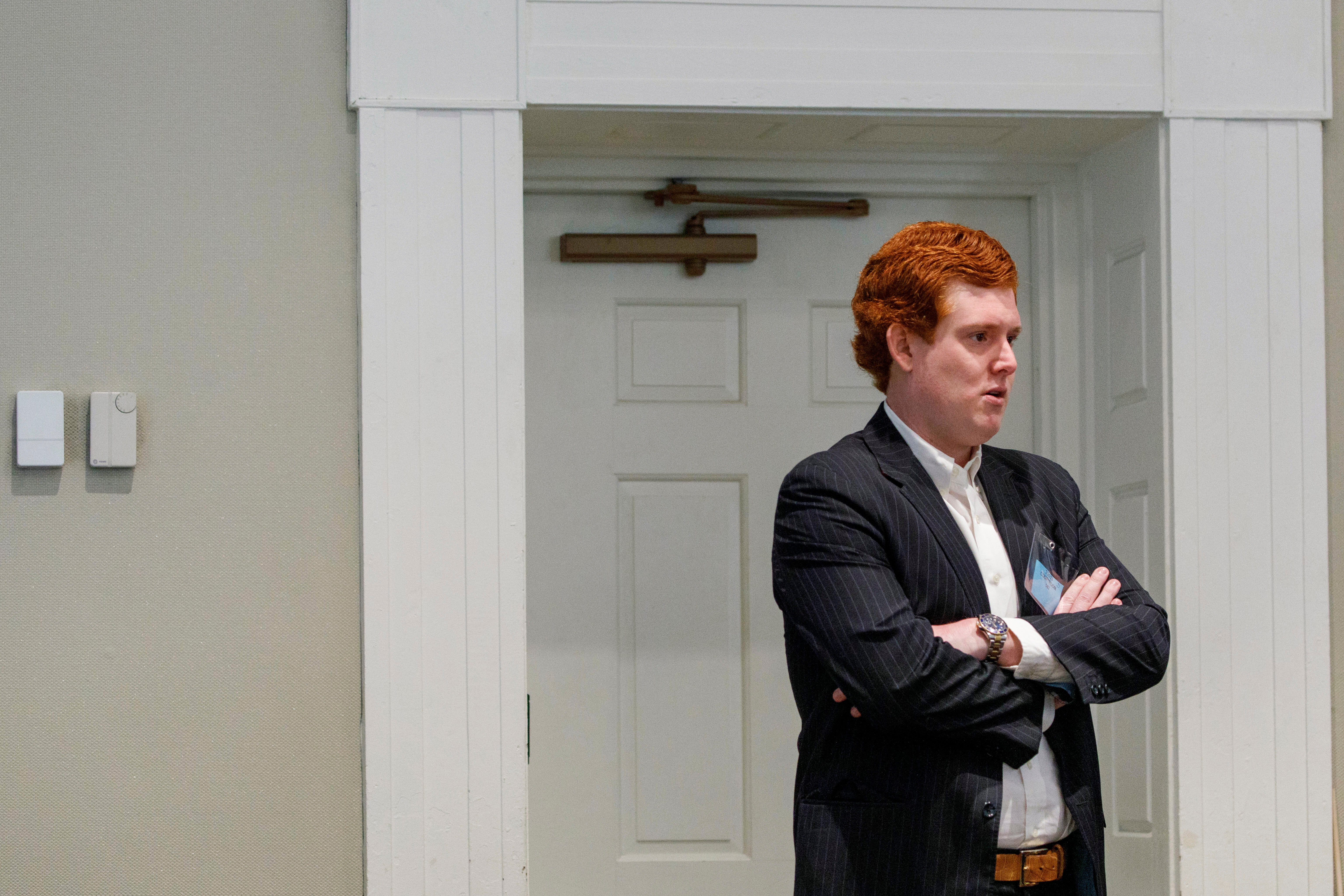 Buster Murdaugh waits to resume testifying at his father’s trial