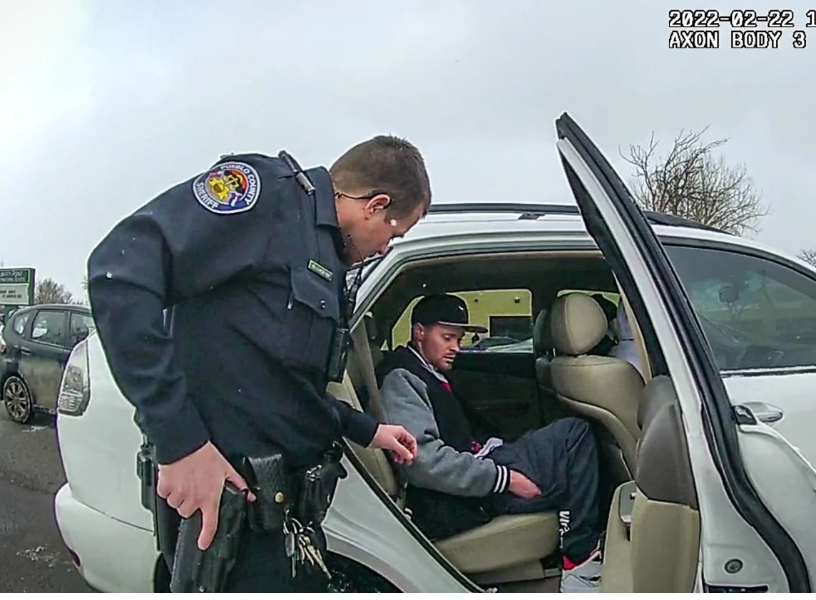 Pueblo County sheriff’s deputy Charles McWhorter moments before he fatally shot Richard Ward