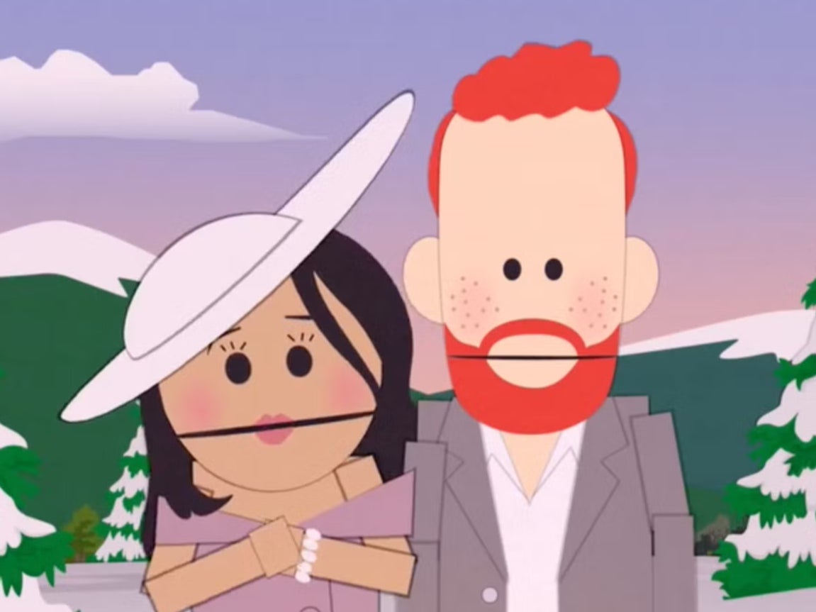 The Meghan and Harry characters in South Park