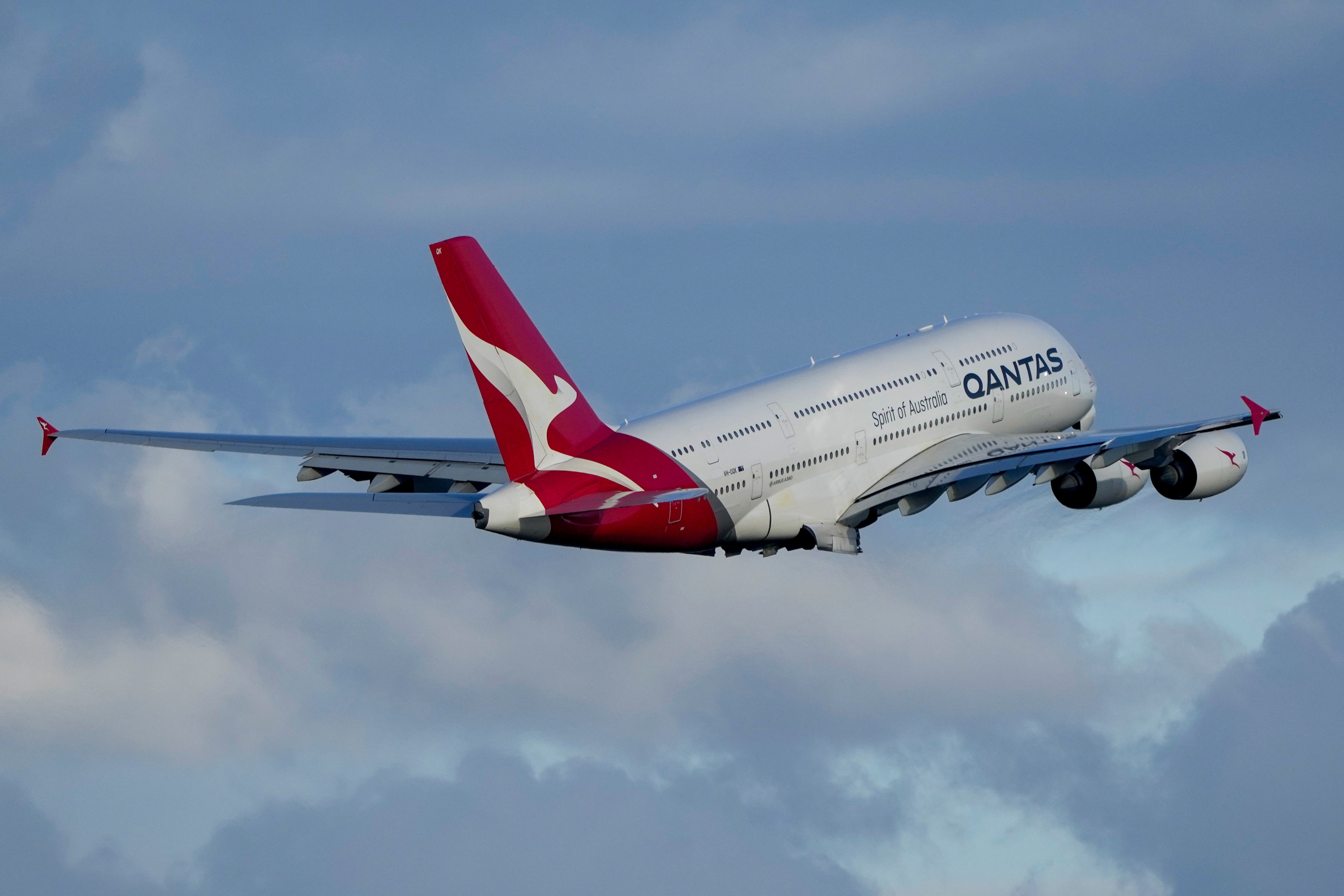 The bags didn’t make it onto a connecting Qantas flight