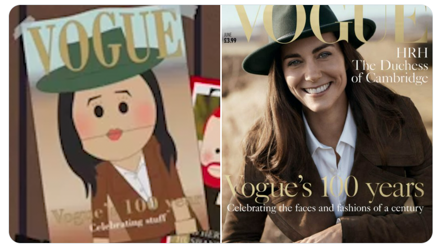 ‘Meghan’ in South Park and a real Vogue cover of Kate